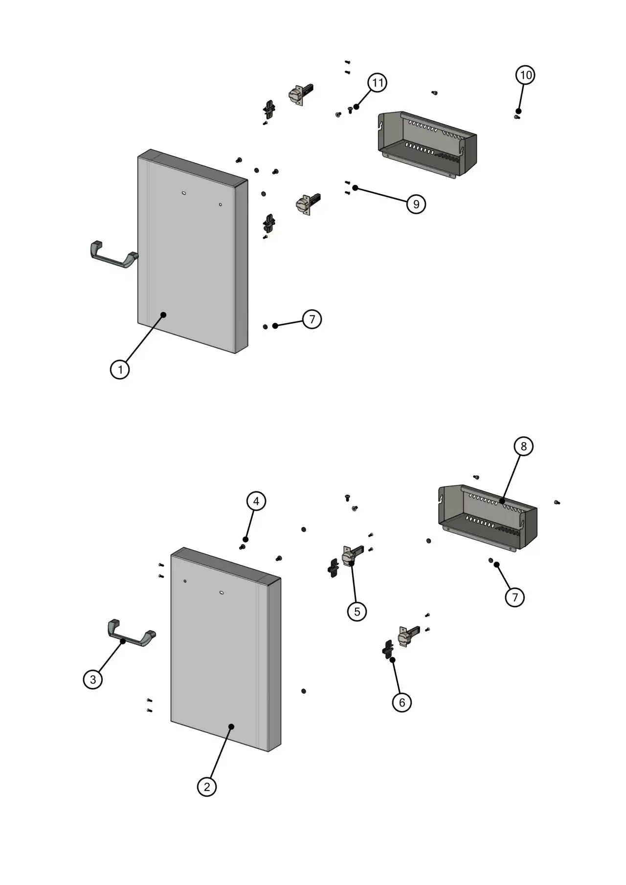 Lynx Professional L27TRF-02 Cart Doors parts diagram