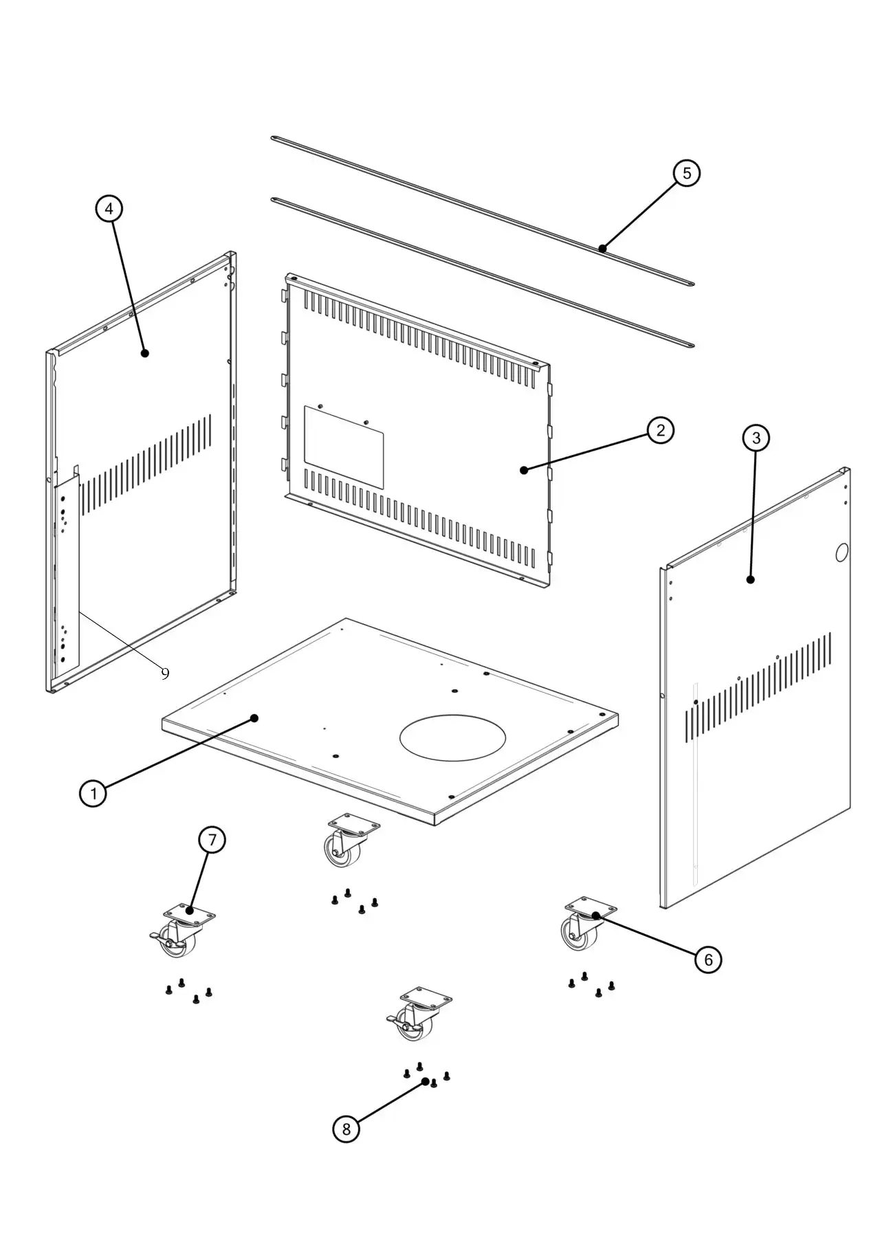 Lynx Professional L30TRF-02 Cabinet Body parts diagram