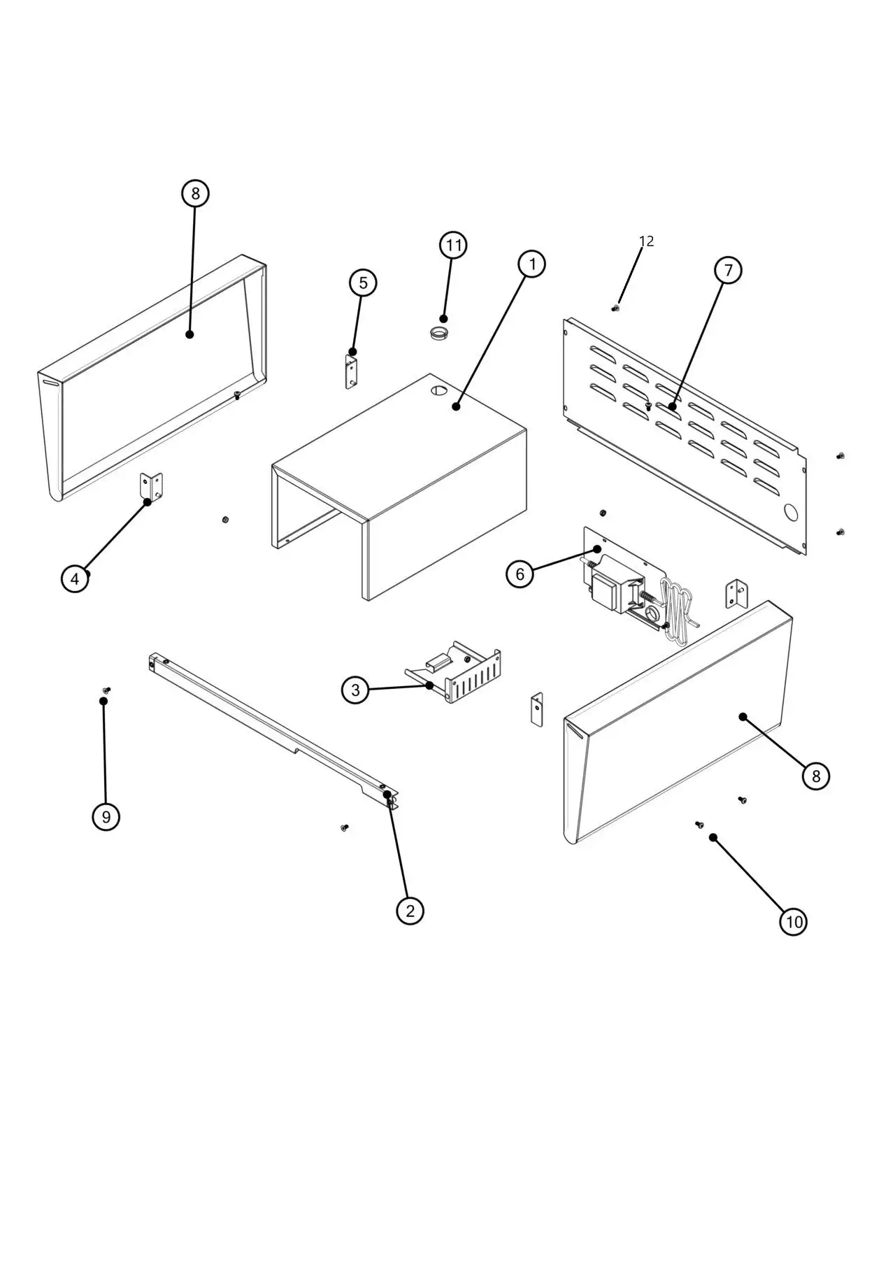 Lynx Professional L30TRF-02 Cart Interior parts diagram