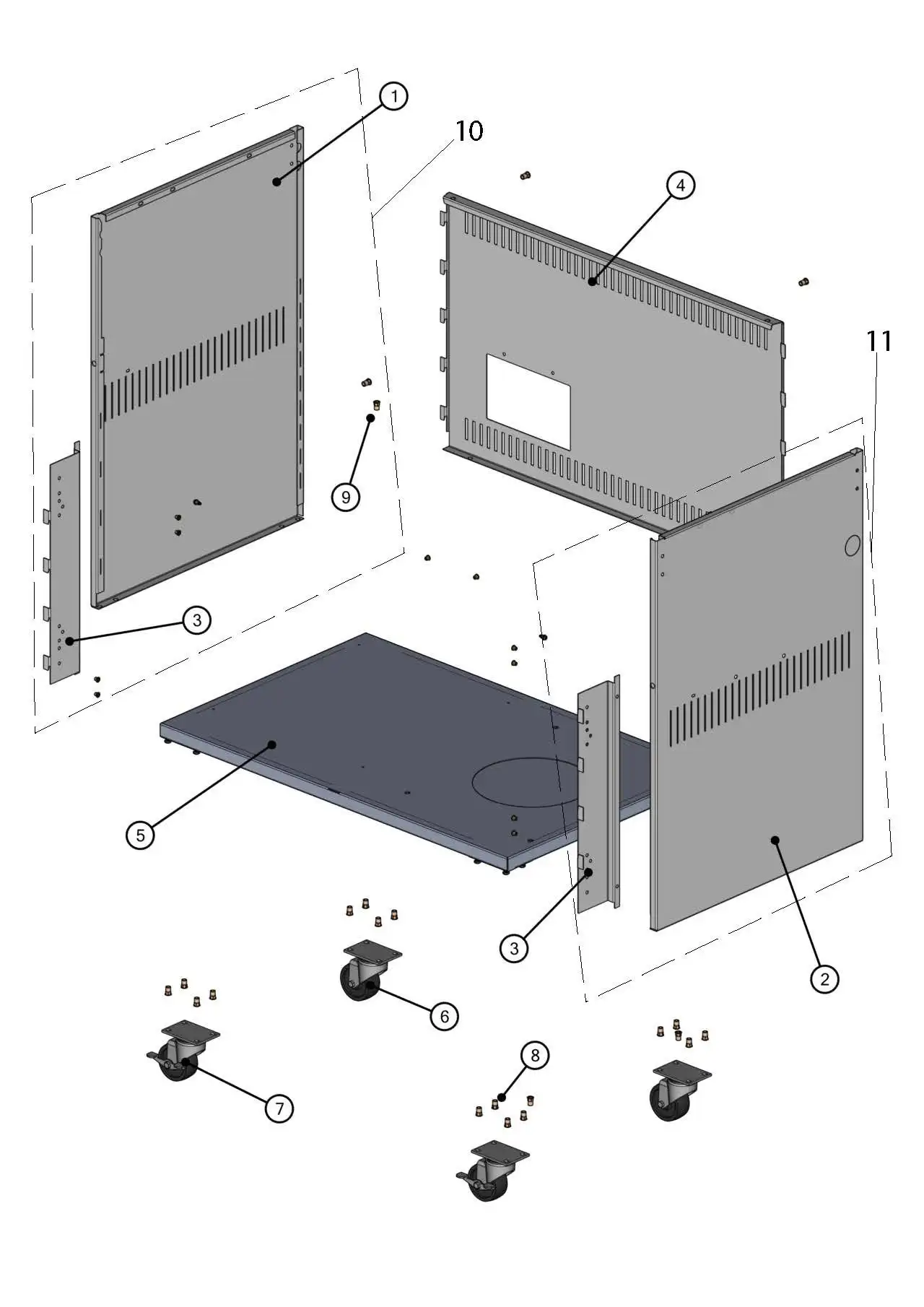 Lynx Professional L36ATRF-01 Cabinet Body parts diagram
