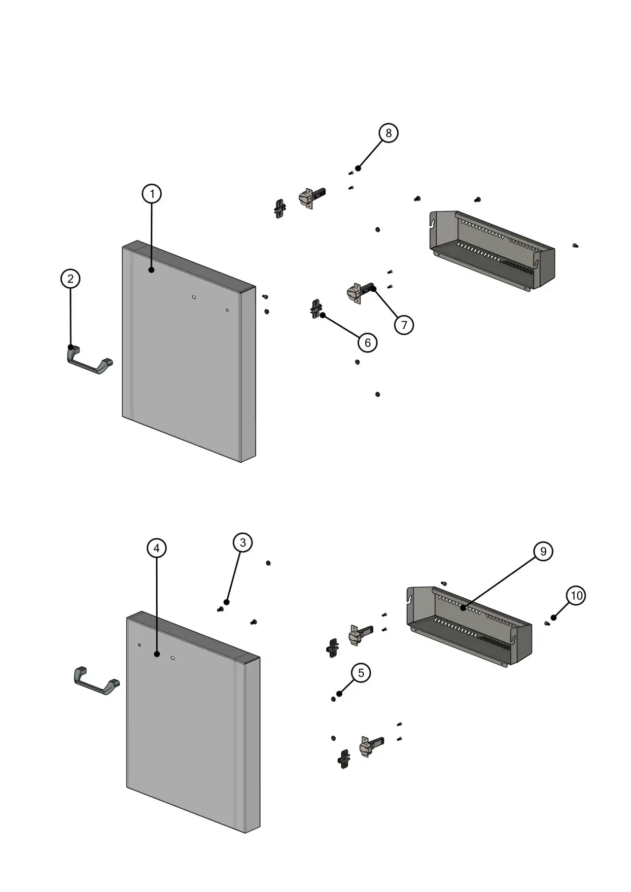 Lynx Professional L36TRF-02 Cart Doors parts diagram
