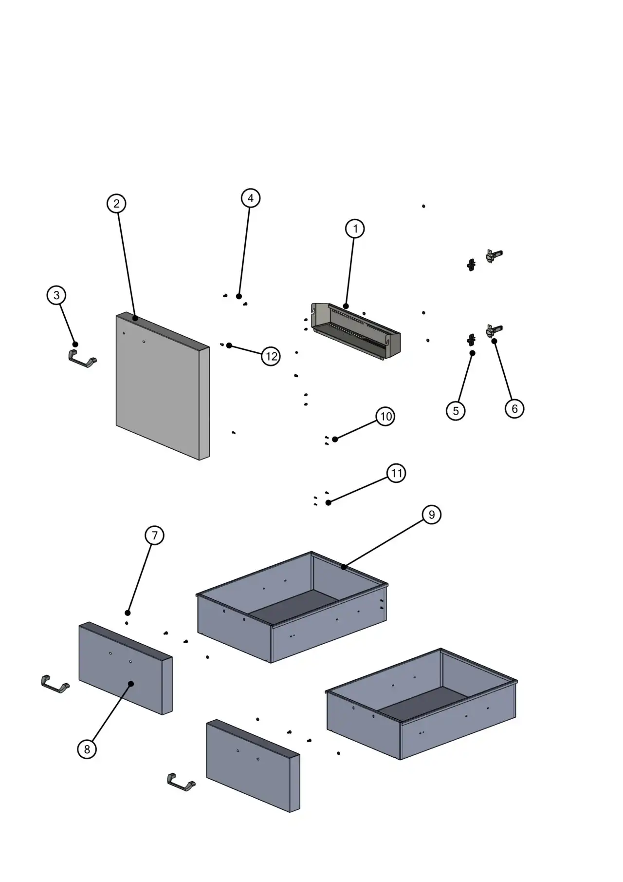 Lynx Professional L42TRF-02 Cart Doors parts diagram