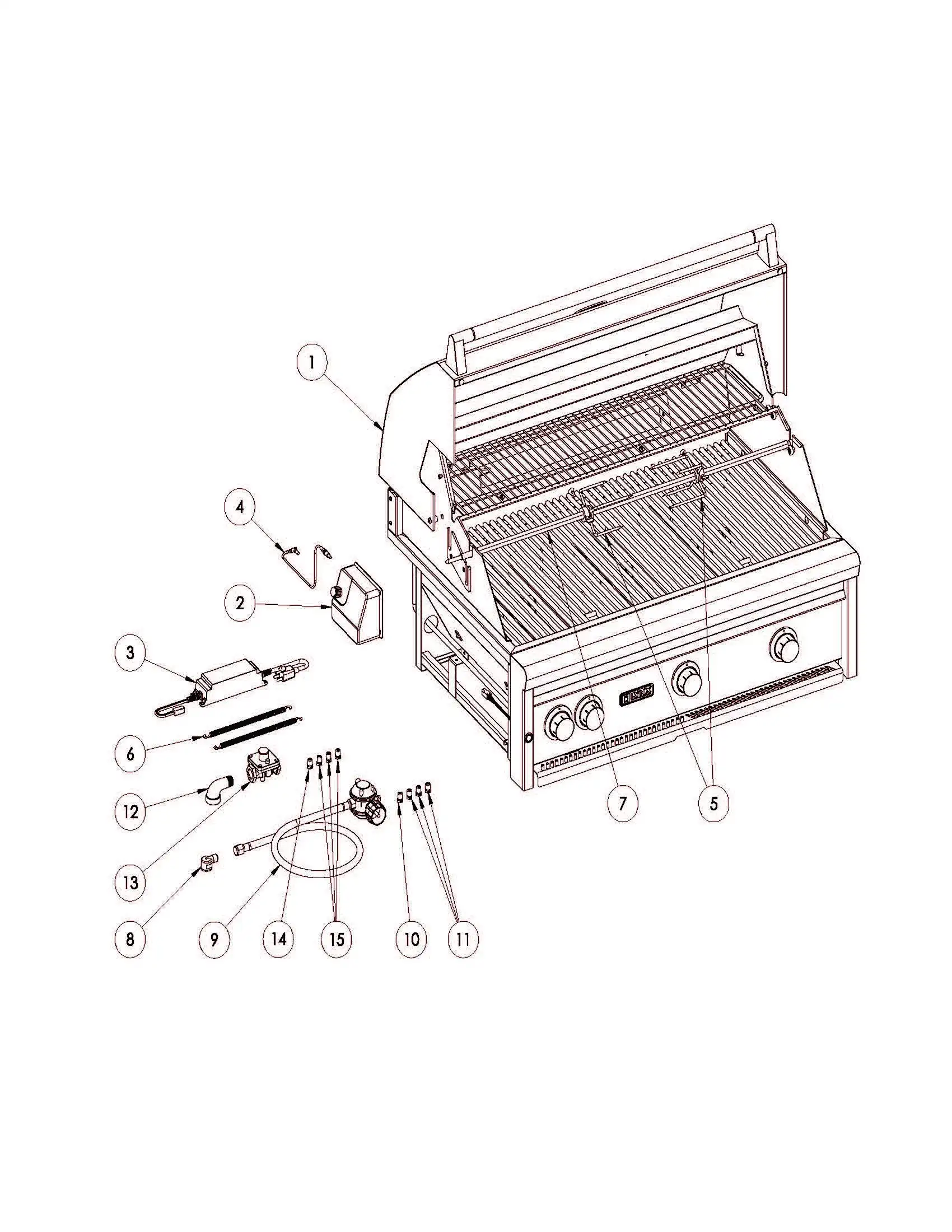 Lynx Professional LF36ATRF Outer Parts parts diagram