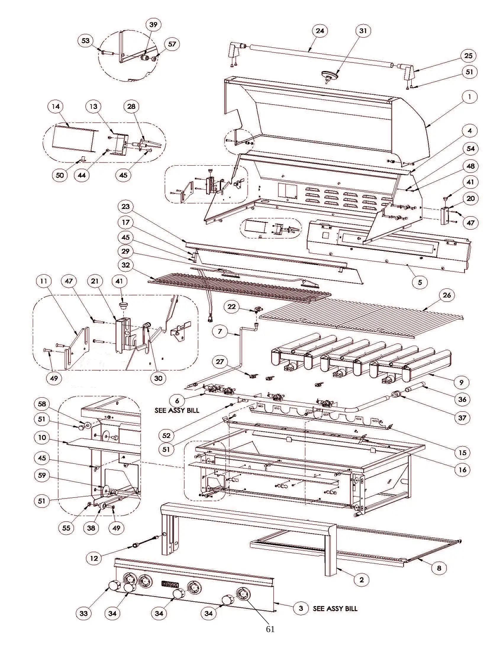 Lynx Professional LF36ATRF Inner Parts parts diagram