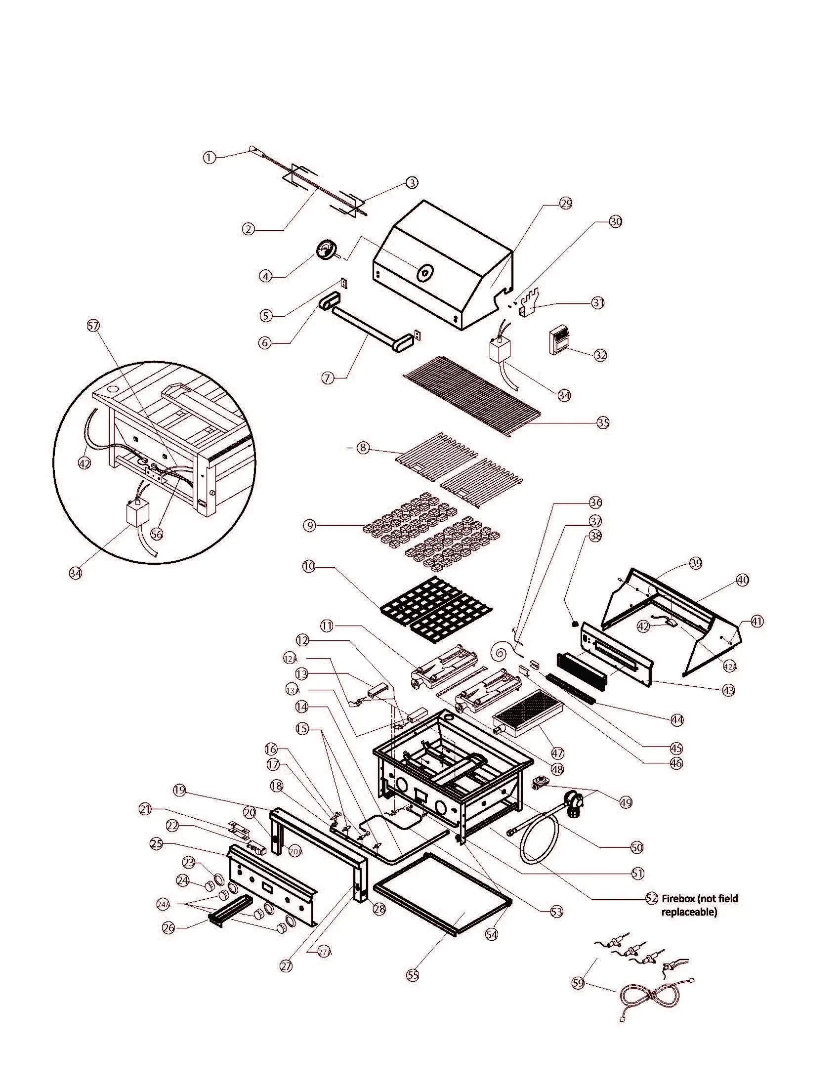 Lynx Professional L30PSR Series F & G (2005) Professional F & G Series 2005 parts diagram