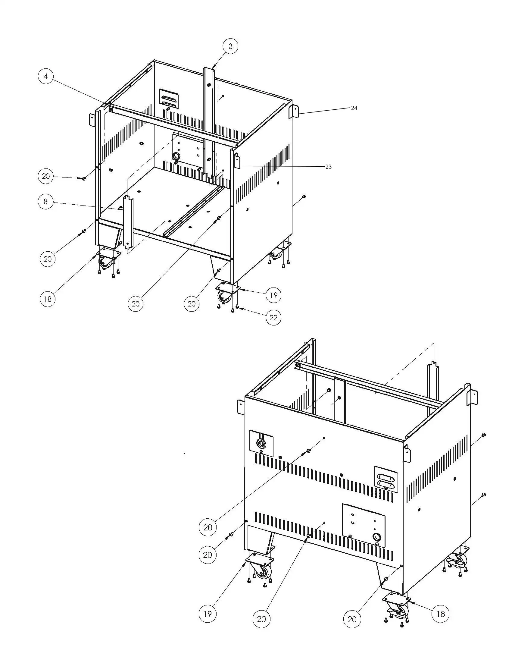 Sedona by Lynx L500ADAR Cart Mounting And Support Bracket Assembly parts diagram
