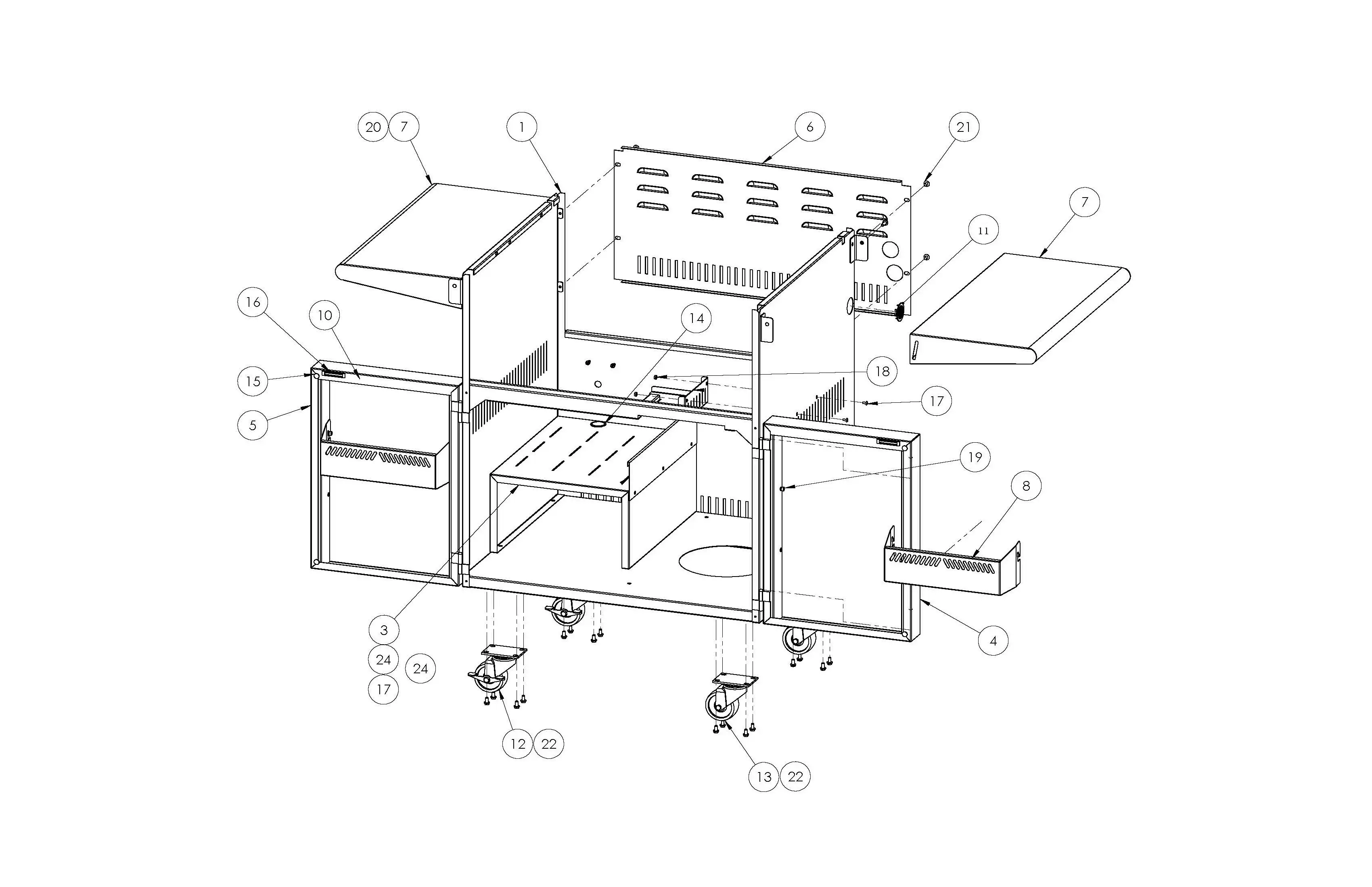 Lynx Professional L27F Series F & G (2005) Cart parts diagram