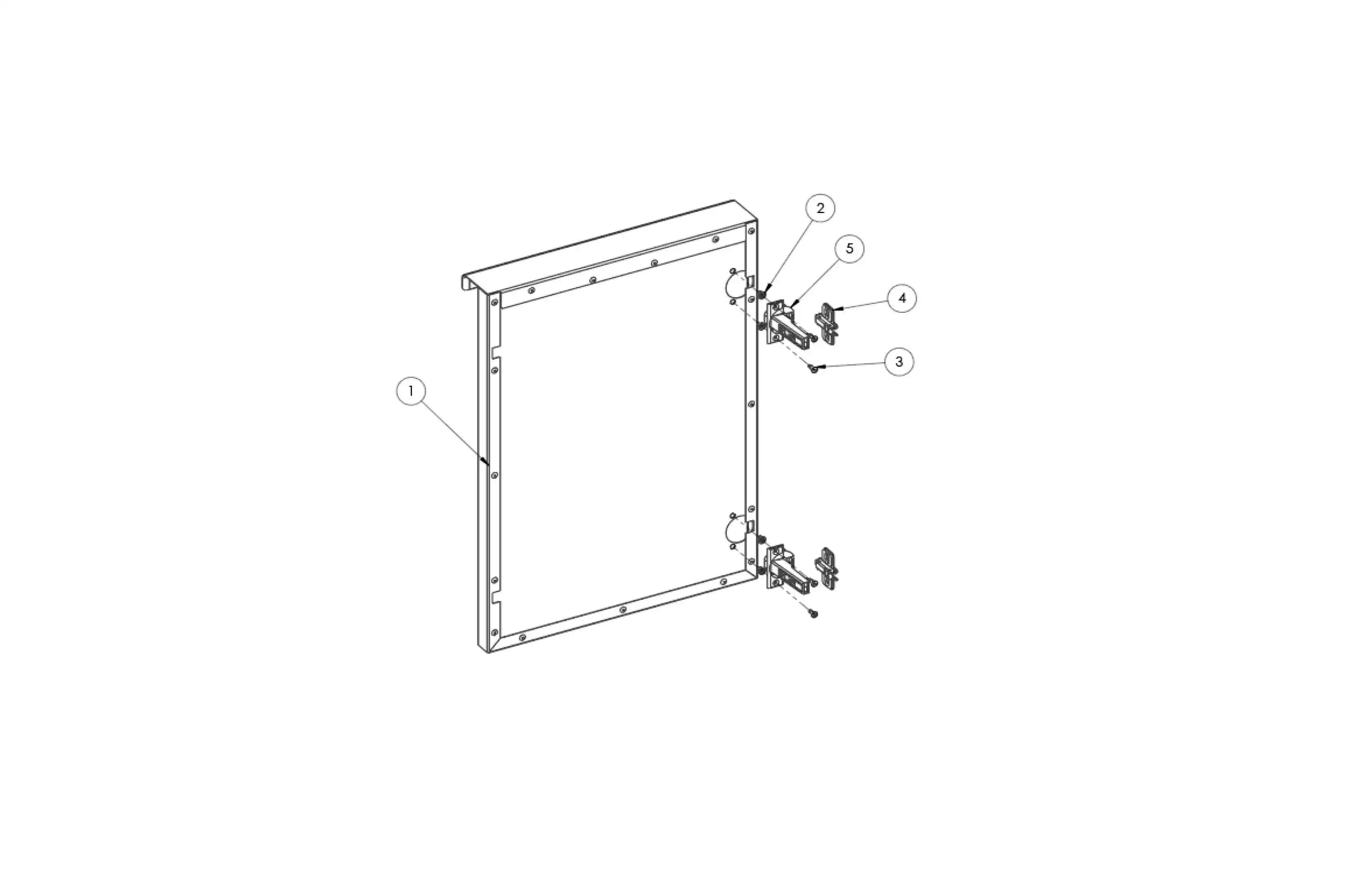 Sedona by Lynx L500F-01 LH Door parts diagram
