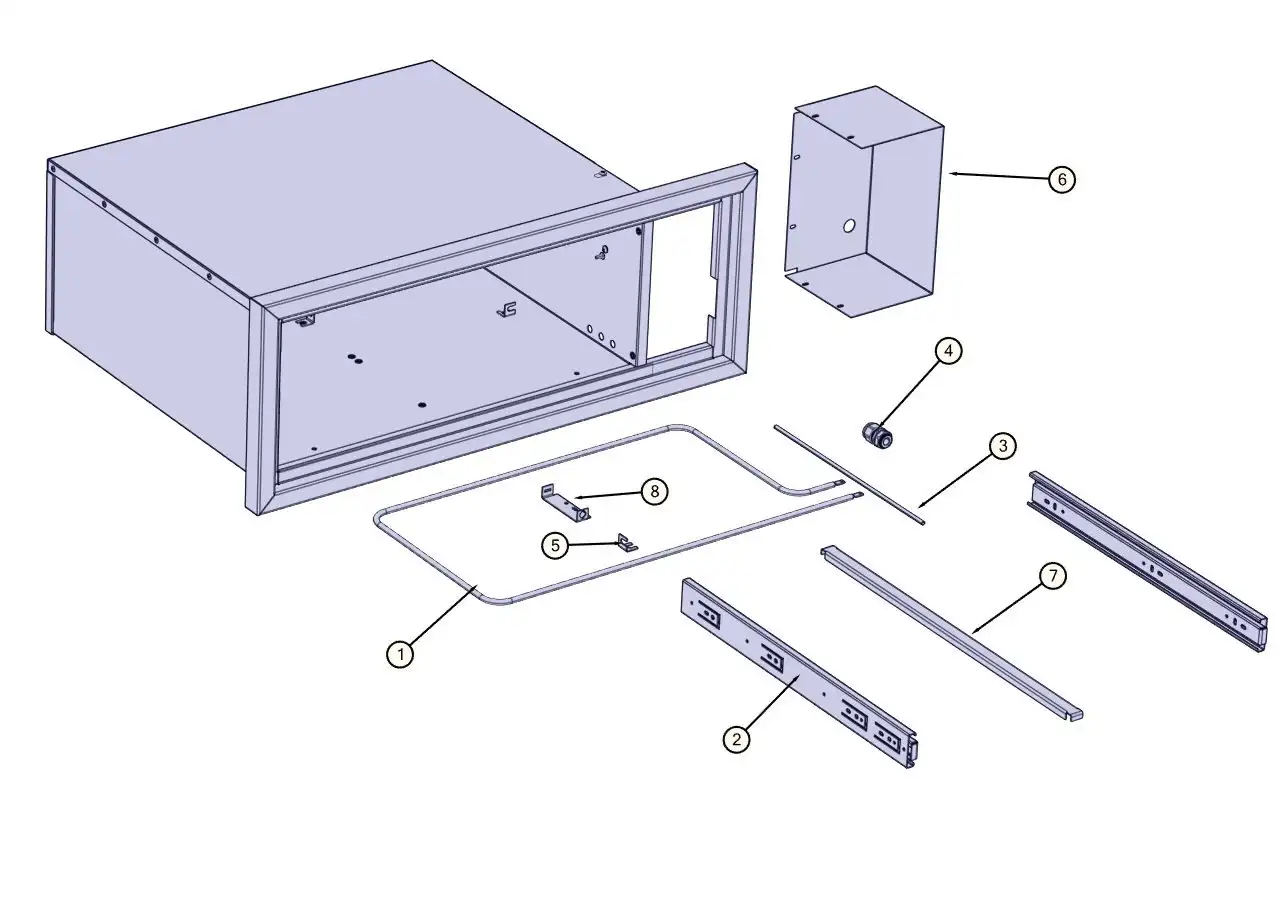 Lynx Professional L30WD-1-01 Interior View parts diagram