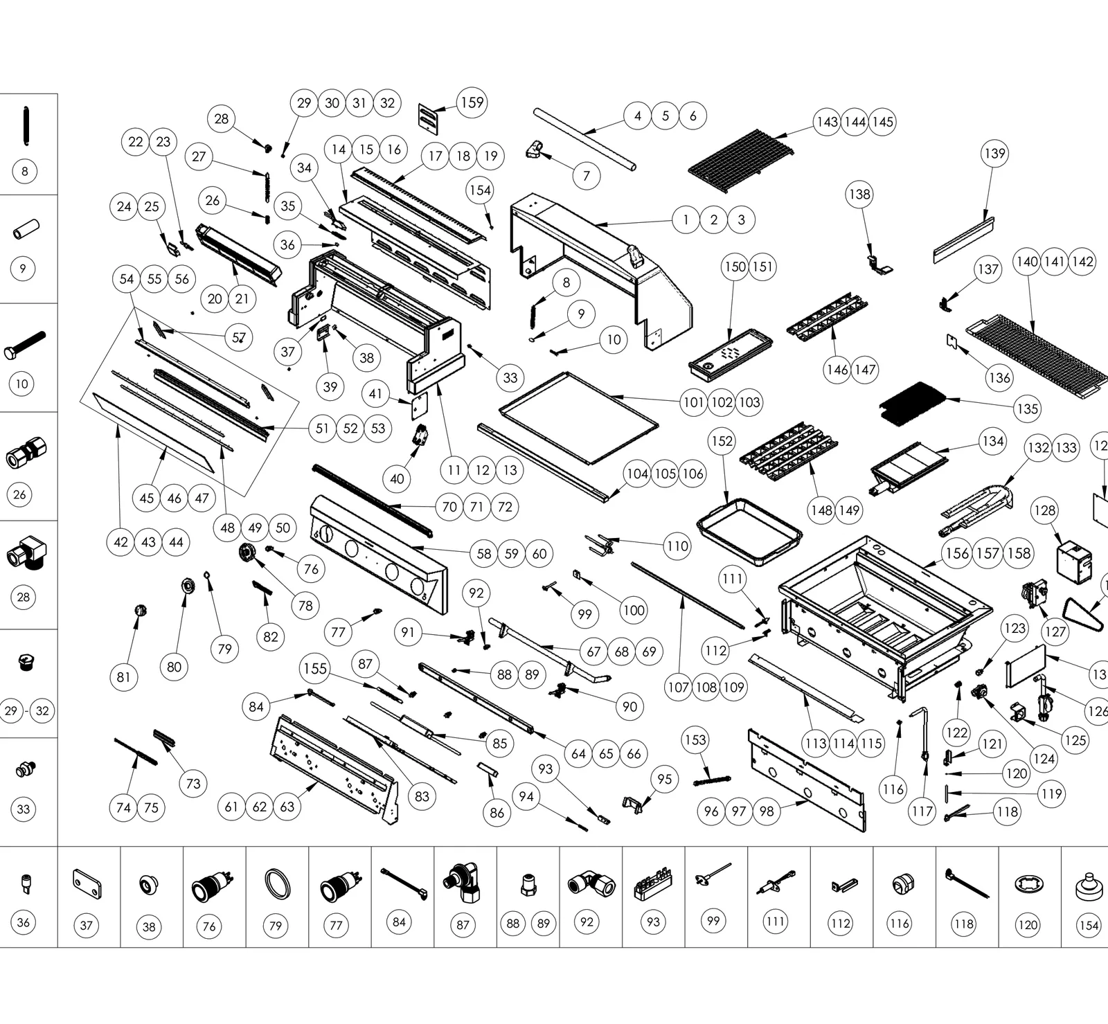 Twin Eagles Eagle One TE1BQ42 exploded parts diagram