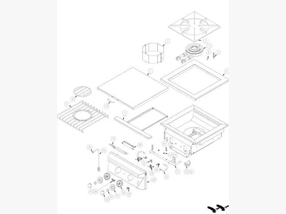 Twin Eagles TEPB24HG-C Power Burner parts diagram