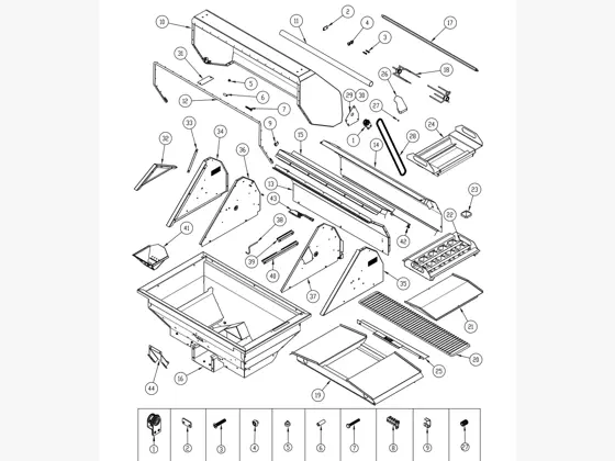 Twin Eagles TEPG36G Wood Fired Pellet Grill parts diagram