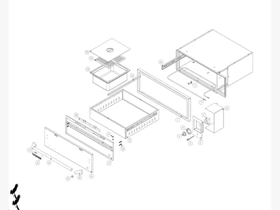 Twin Eagles TEWD30-C Warming Drawer parts diagram