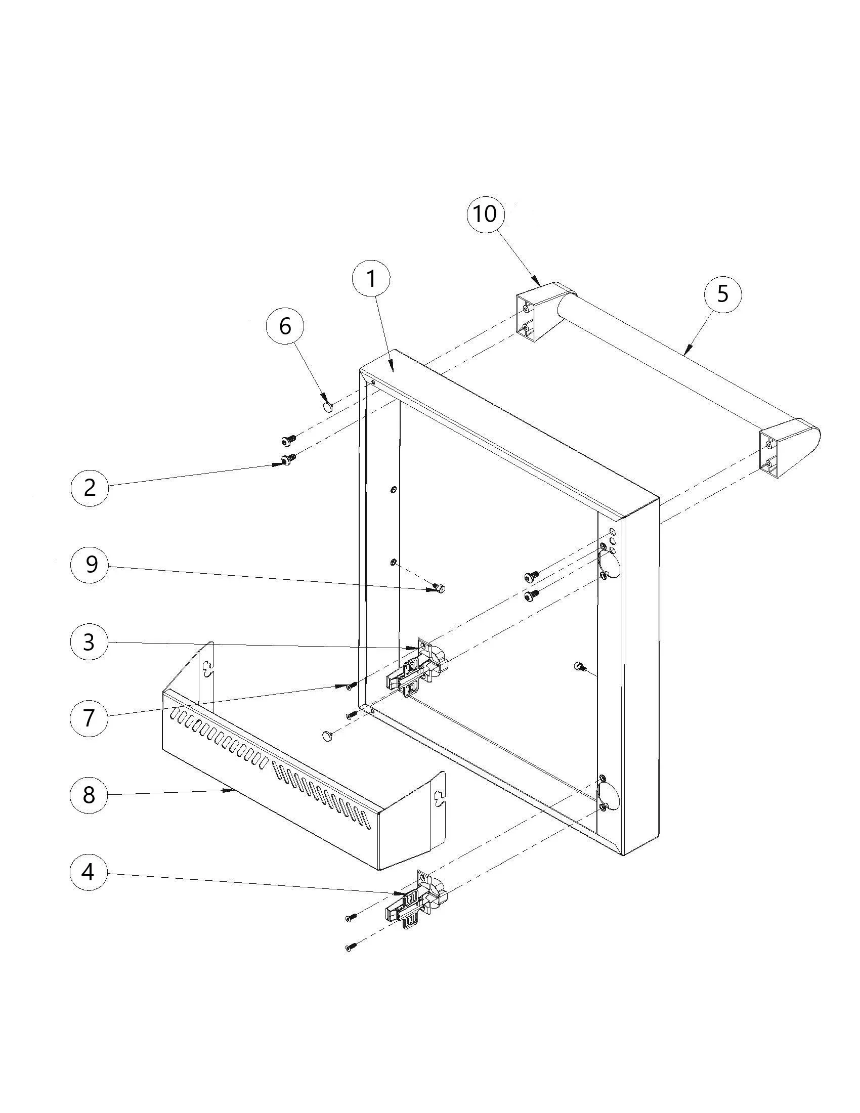 Viking EVQGFS5541 Grill LH Door (After 7-12-22) parts diagram