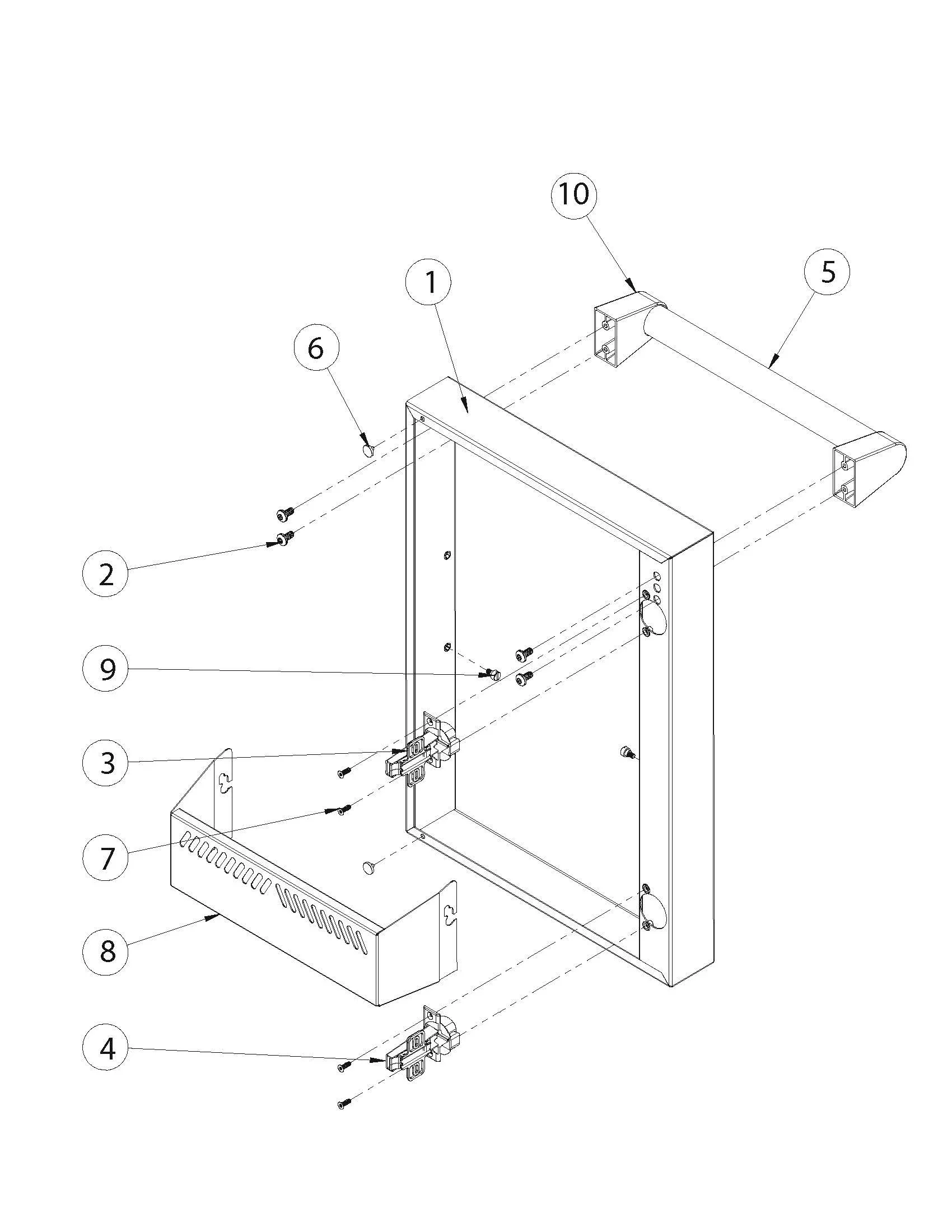 Viking VQGFS5301SS01 Grill LH Door parts diagram