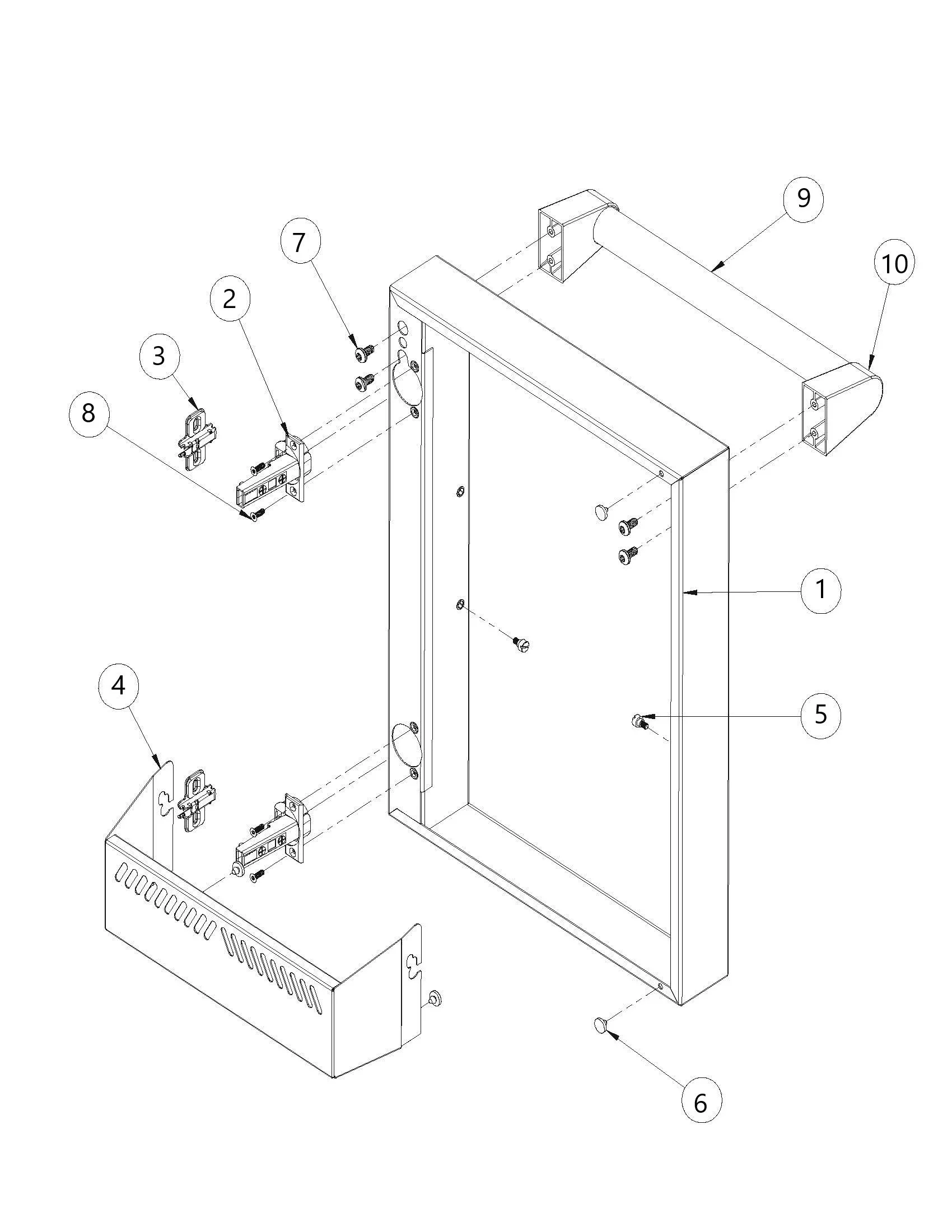 Viking VQGFS5301SS01 Grill RH Door parts diagram