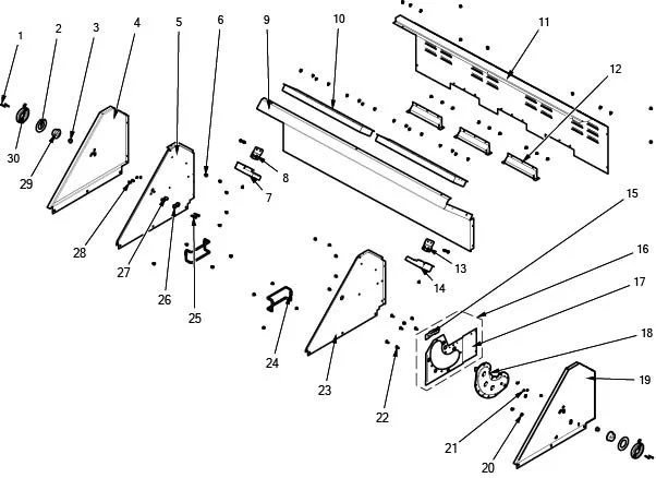 Viking JHYVGBQ55424LSS Grill Top parts diagram