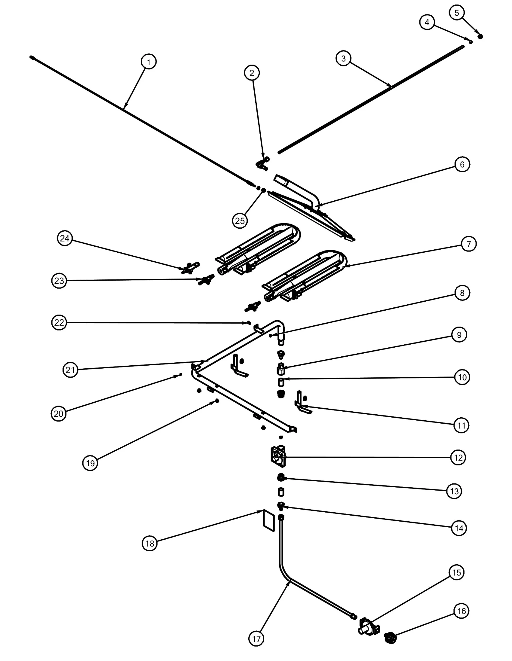 Viking JHYVGBQ53024LSS Grill Gas parts parts diagram