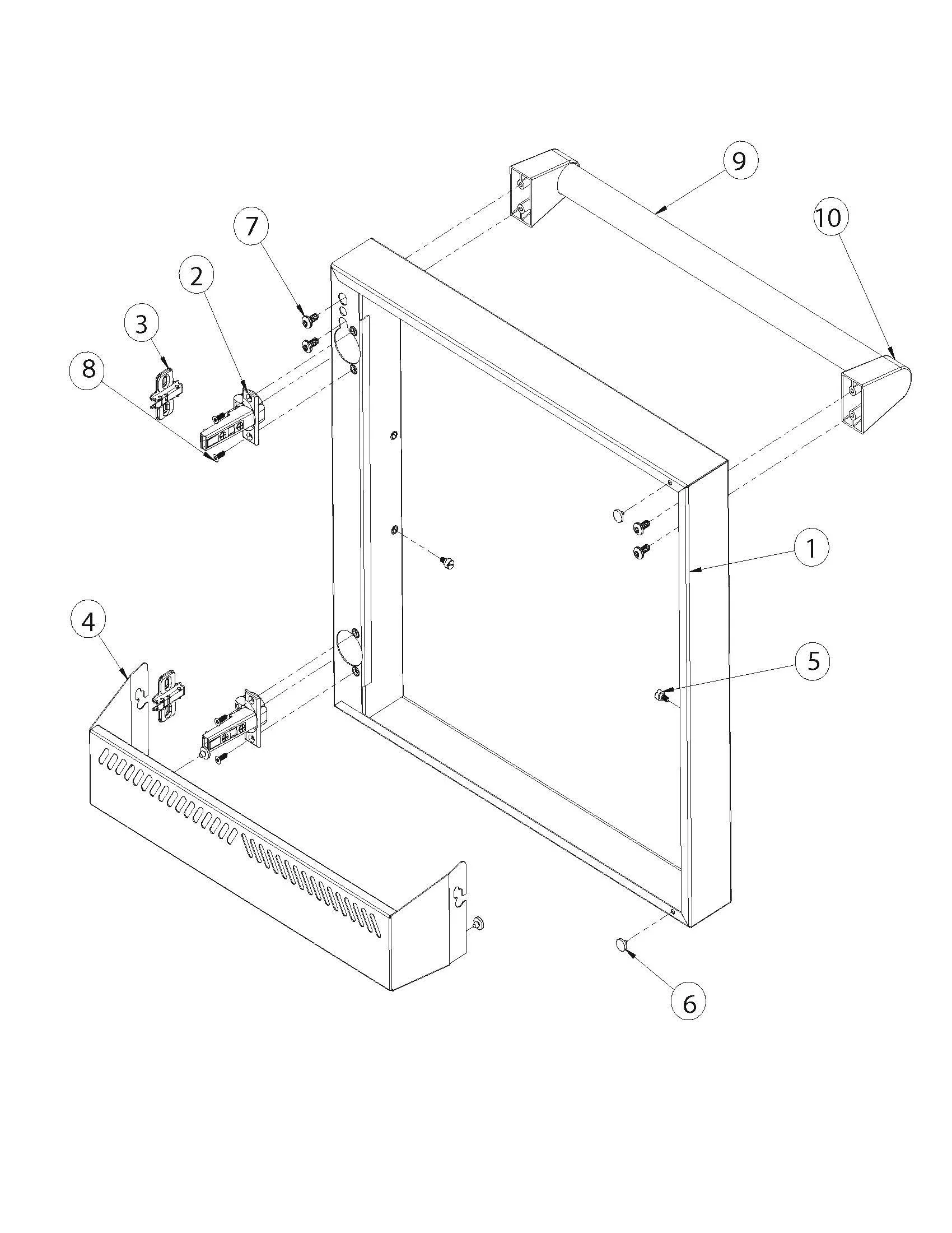 Viking VQGFS5421 Grill RH Door (After 7-12-22) parts diagram