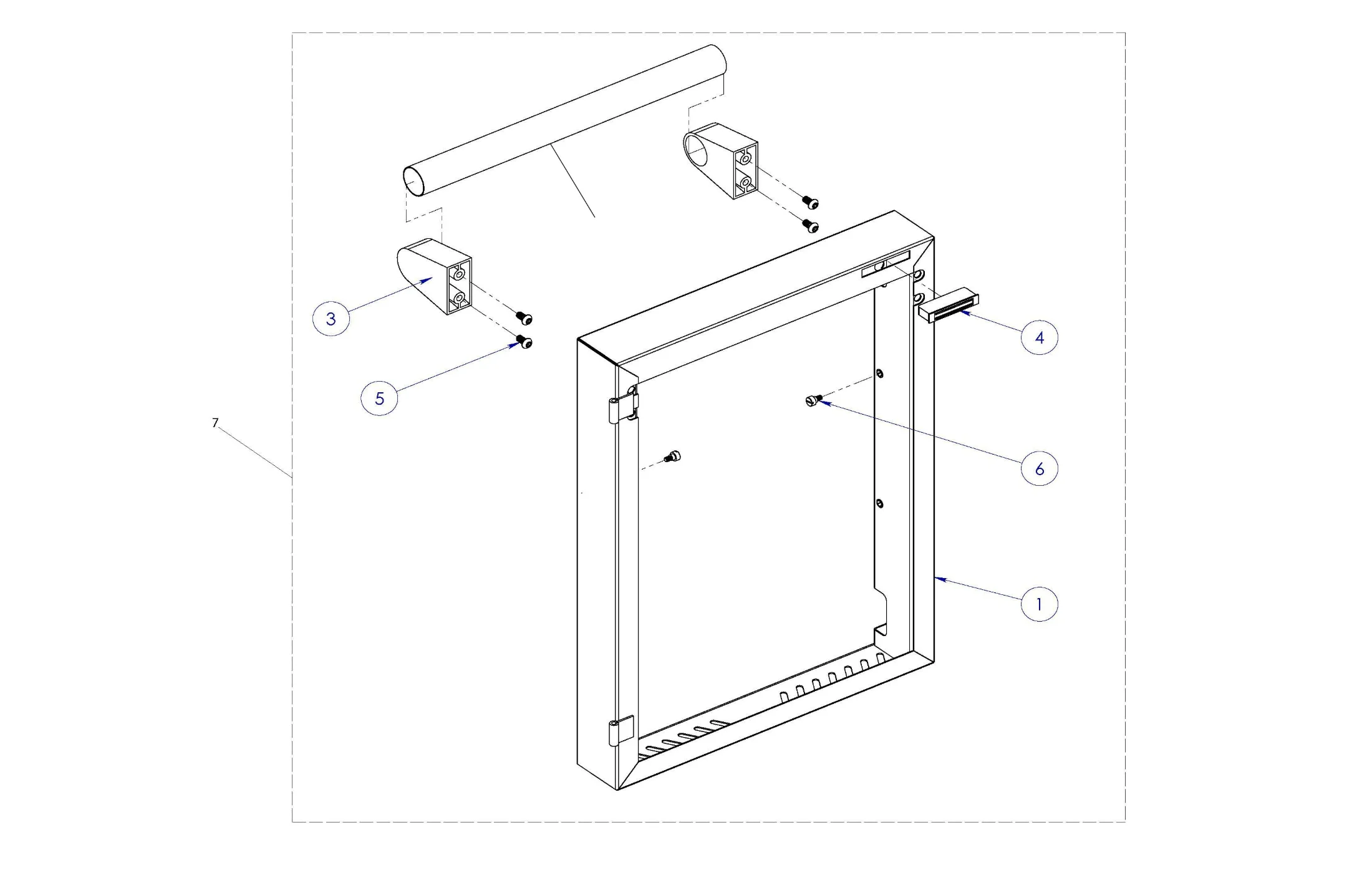Viking VQGFS5301 Grill RH Door (Before 7-12-22) parts diagram