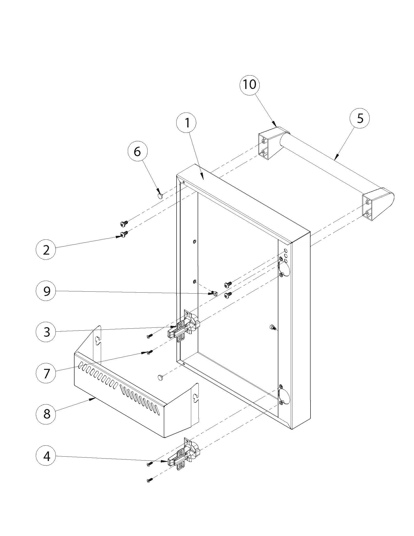 Viking VQGFS5301 Grill LH Door (After 7-12-22) parts diagram