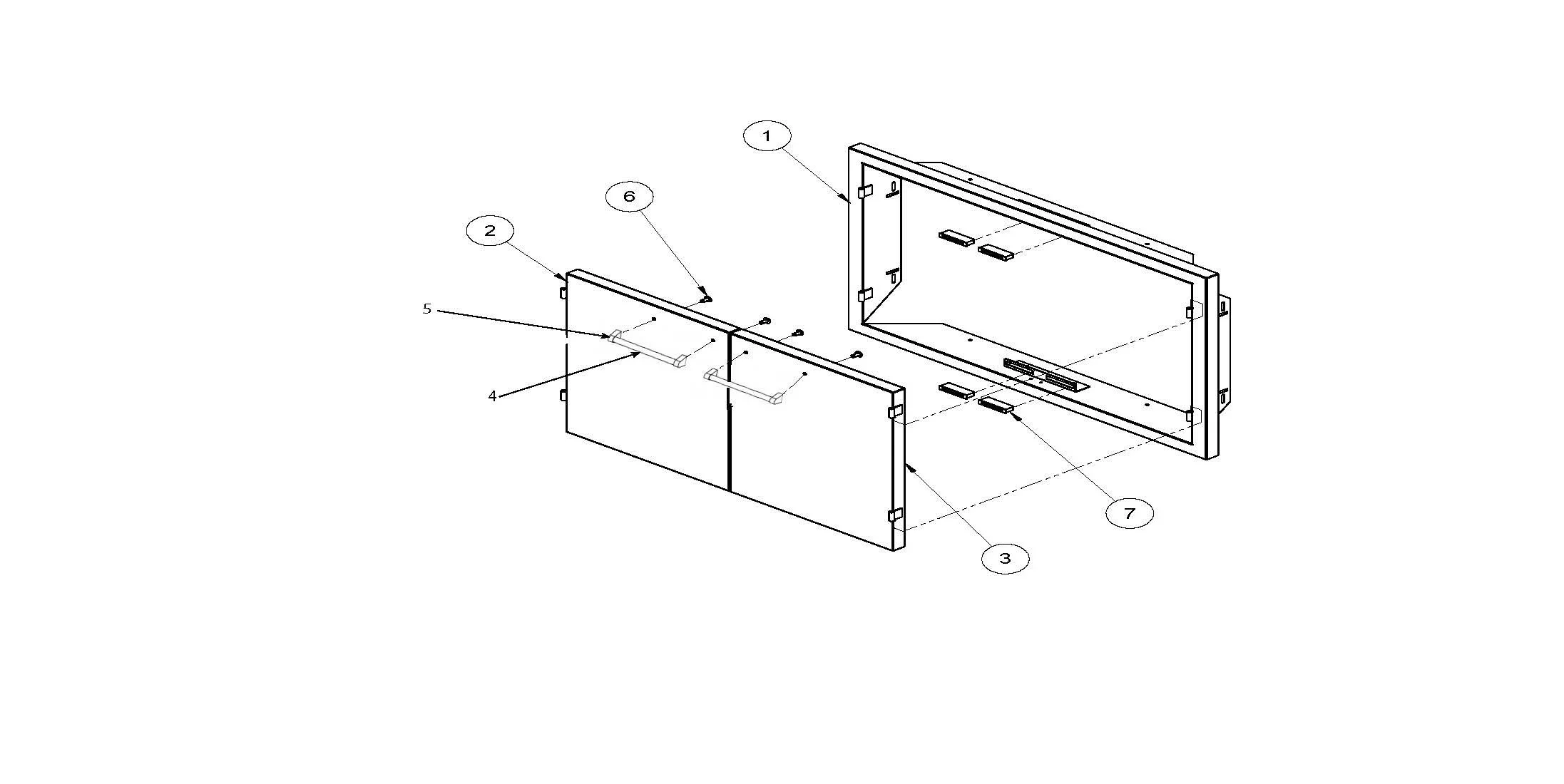 Viking VOADD5301SS Access Door Unit Components parts diagram
