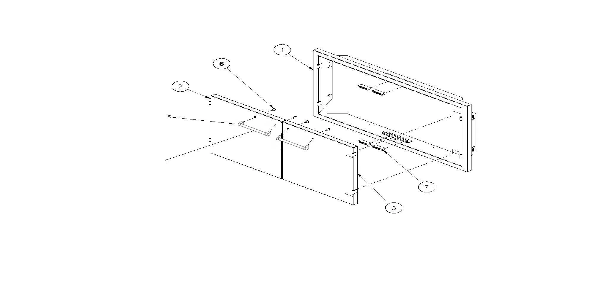 Viking VOADD5361SS Access Door Unit Components parts diagram