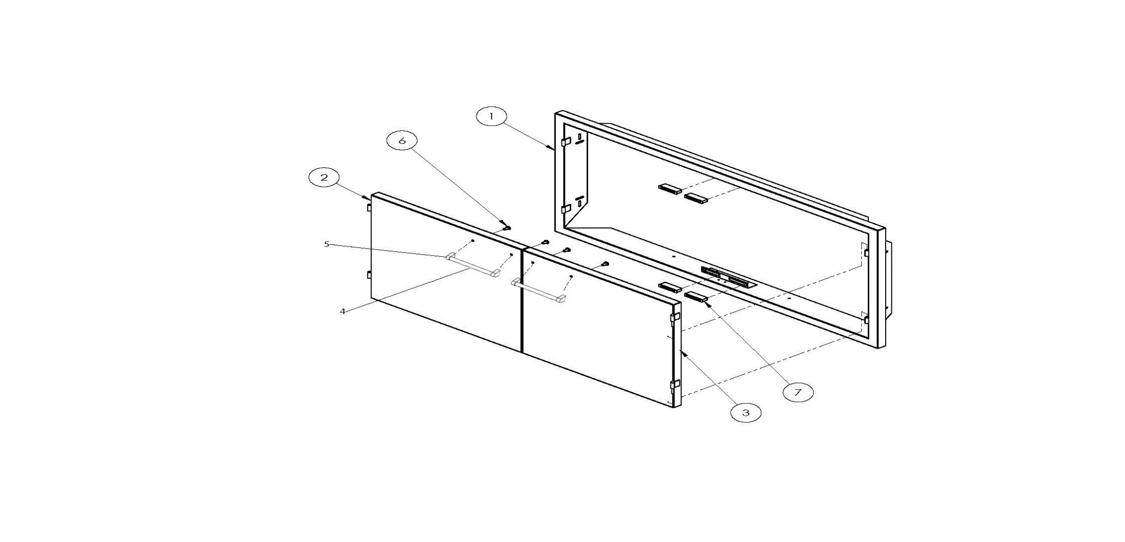 Viking VOADD5421SS Access Door Unit Components parts diagram