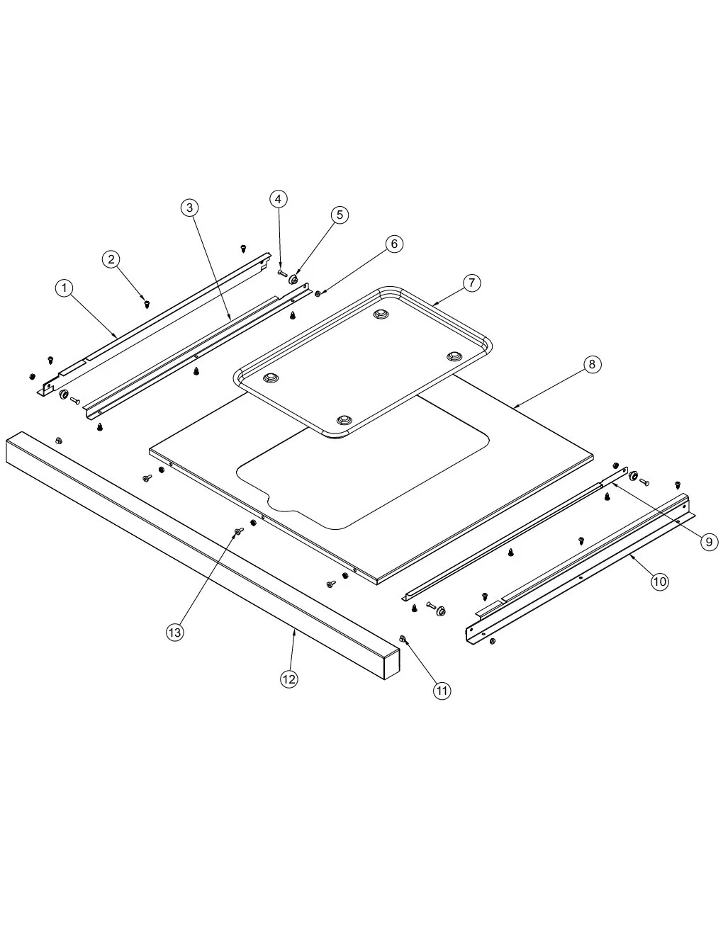 Viking VFBQ6203T1SS Drip Tray Area parts diagram