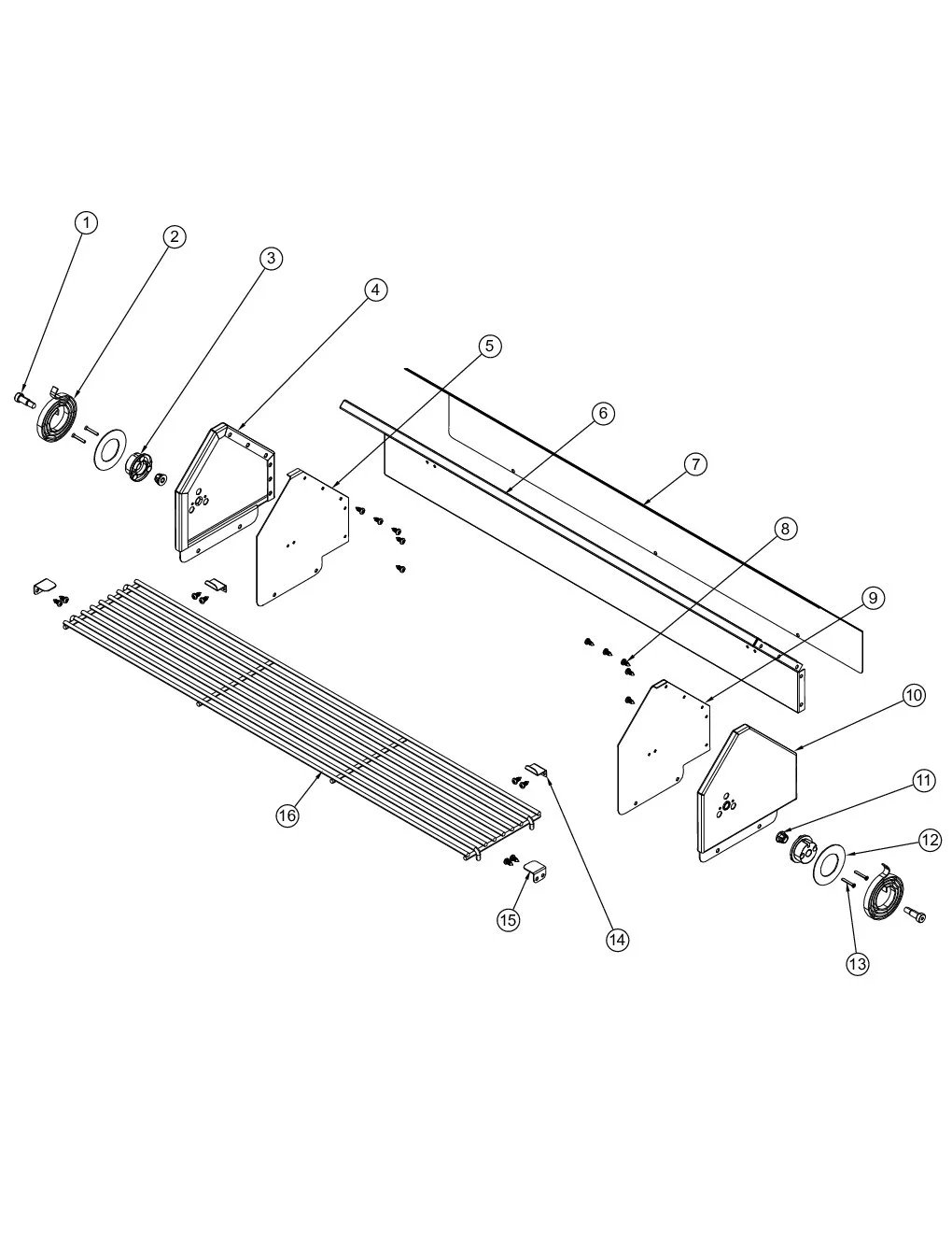 Viking VFBQ6203T1SS Warming Rack Area parts diagram