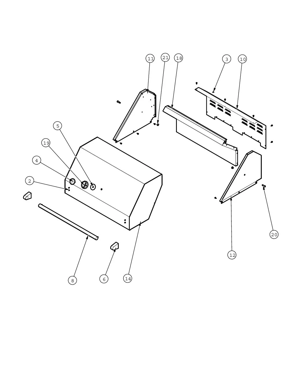Viking VGBQ13603 Grill Canopy And Upper parts diagram
