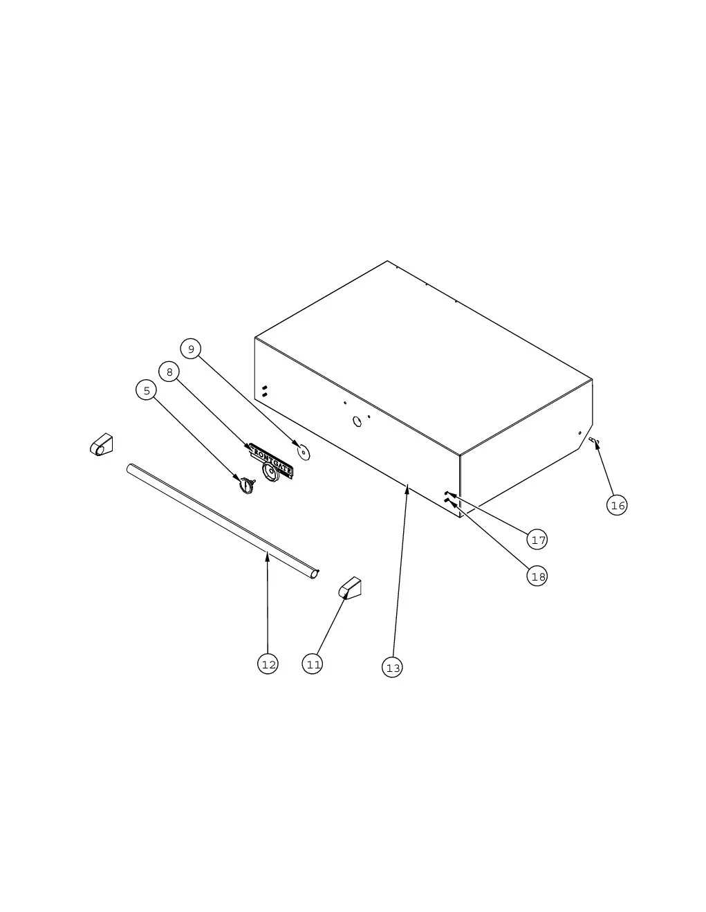 Viking VFIQ6203 Canopy parts diagram