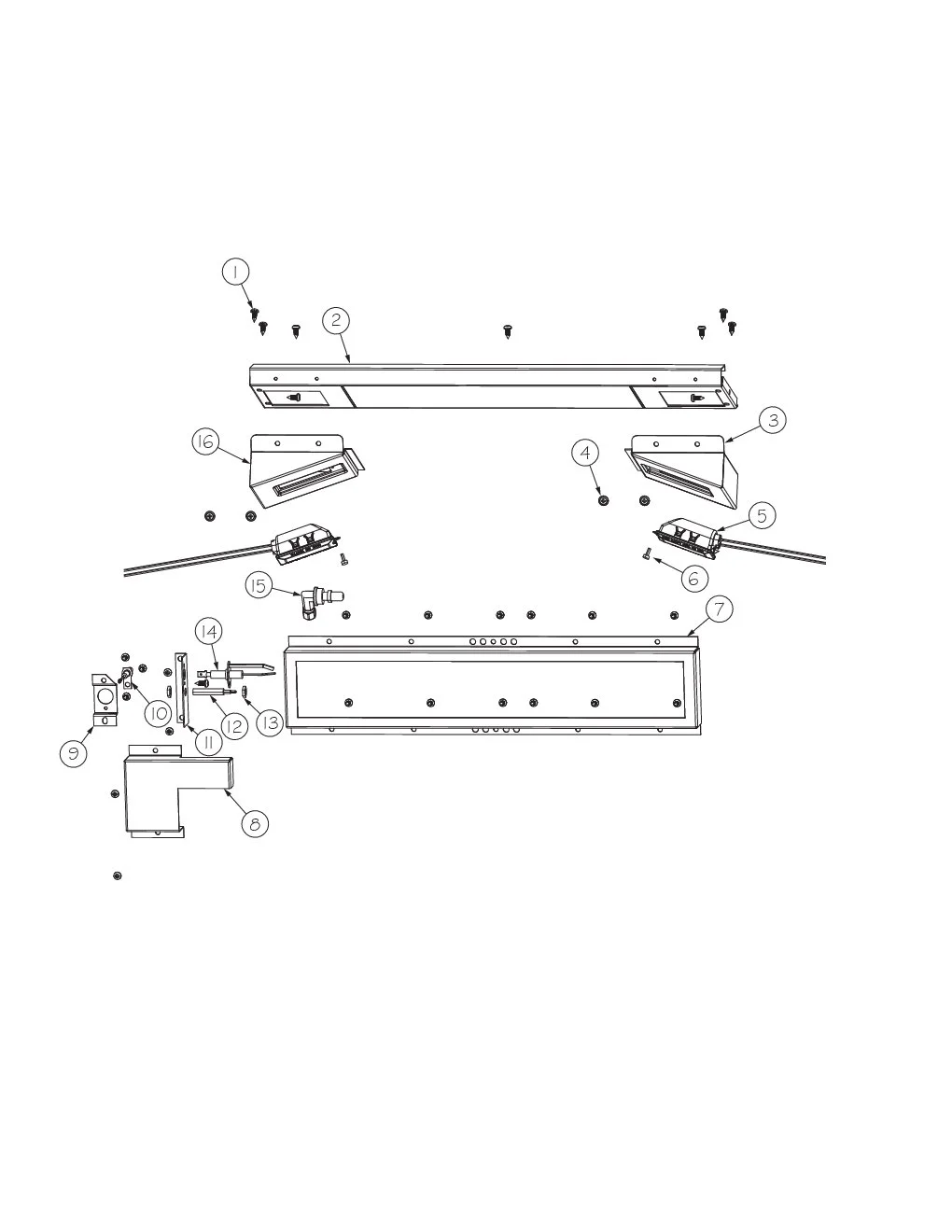 Viking VGBQ3002RE1 Grill Rotisserie Burner Area parts diagram