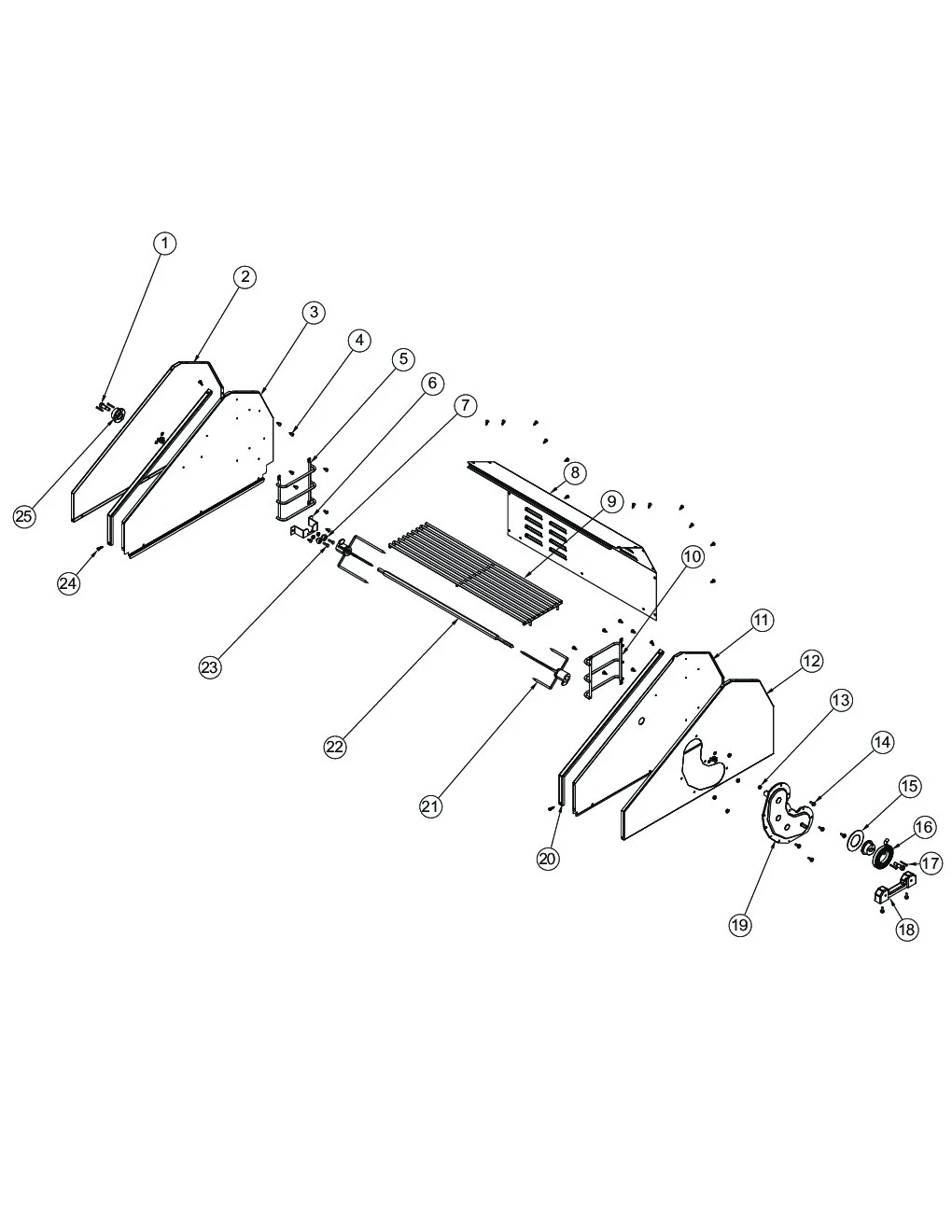 Viking VGBQ3002RT2 Grill Upper Grille Area parts diagram