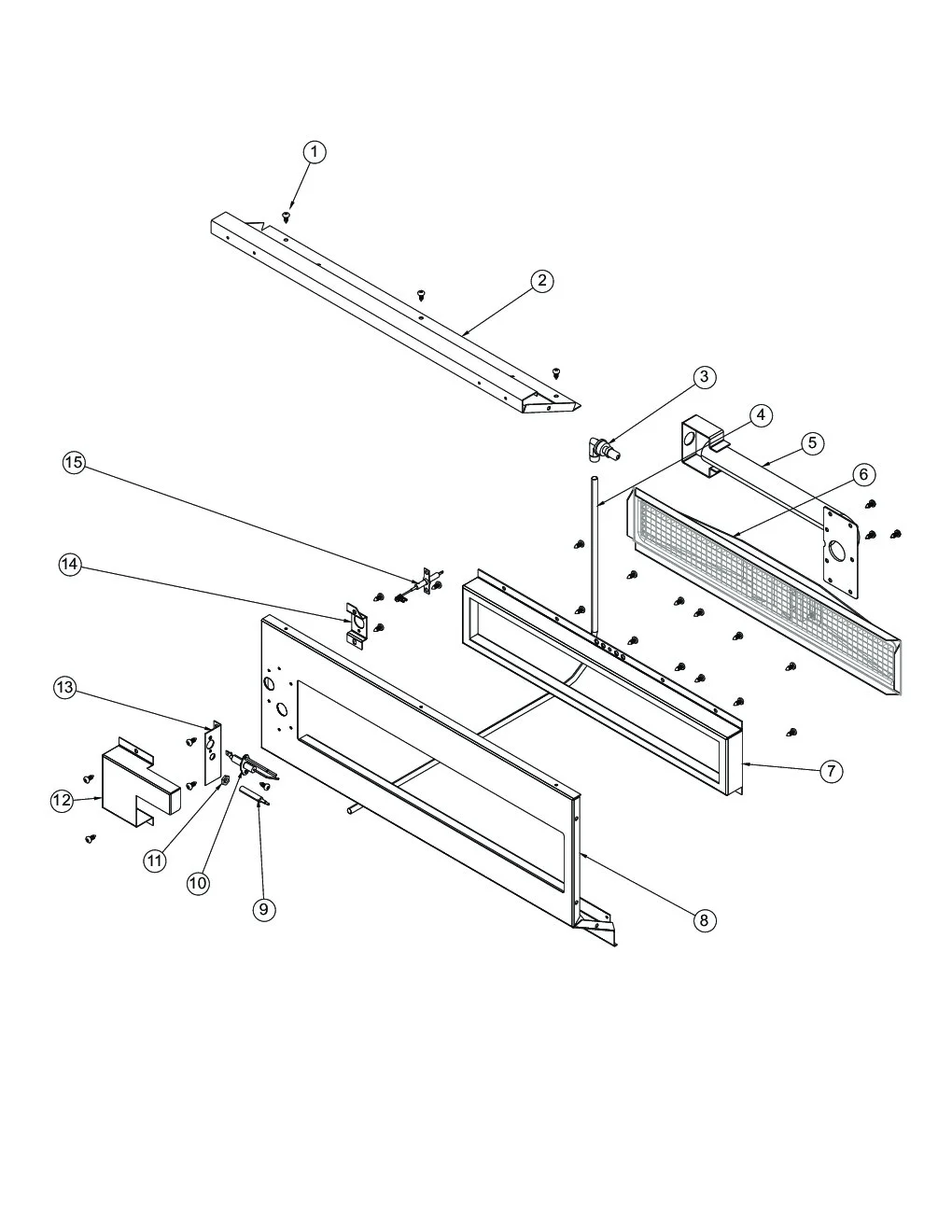 Viking VGBQ3002RT2 Grill Rotisserie Burner Area parts diagram