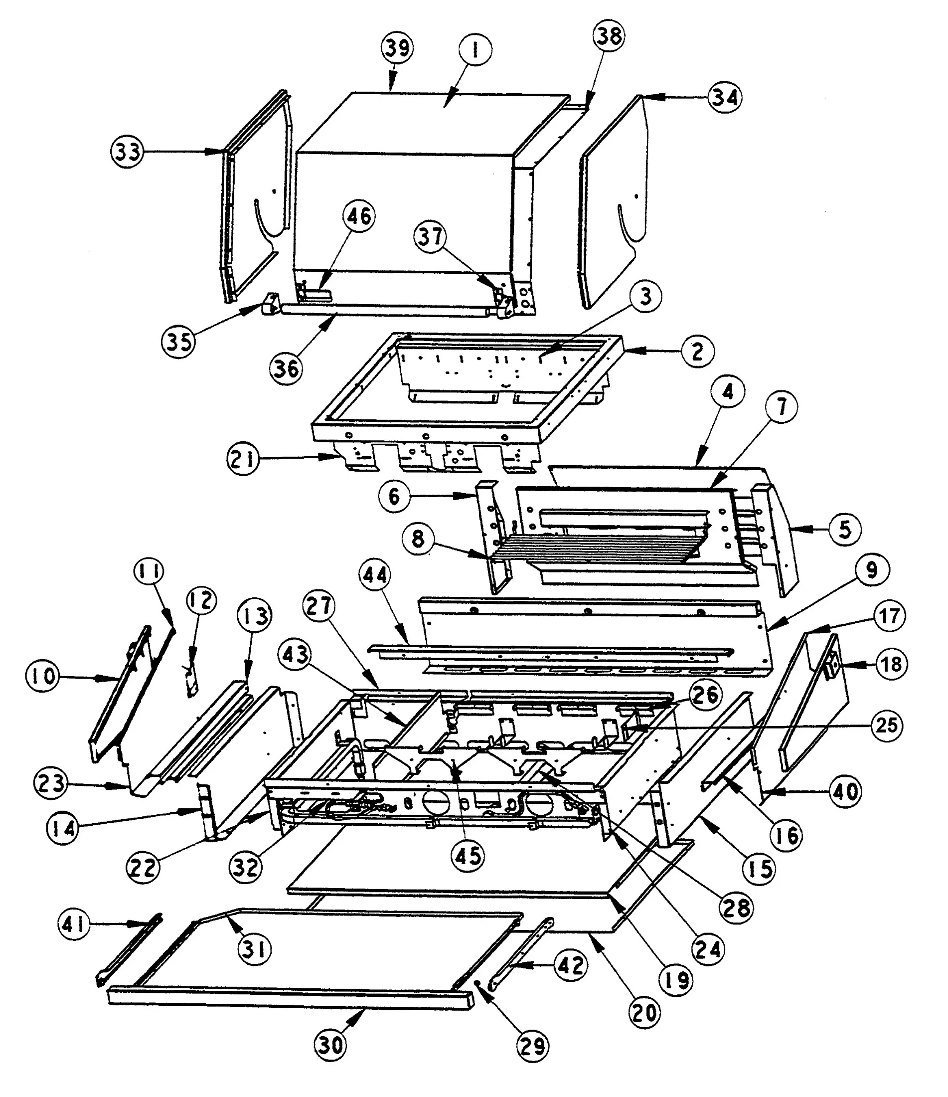 Viking VGBQ4122RS Grill Grill Subassy parts diagram