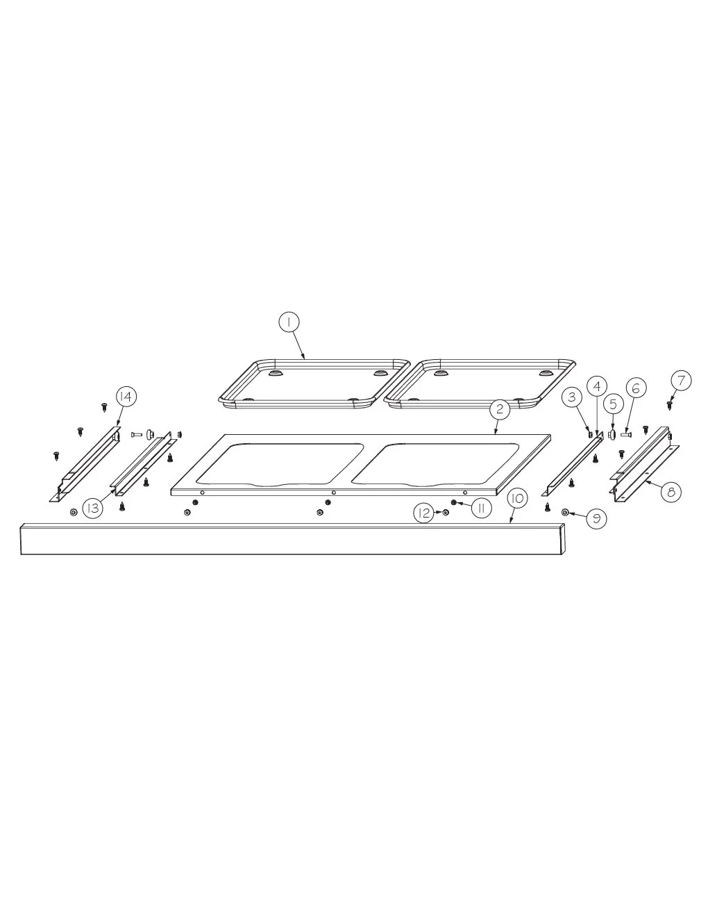 Viking VGBQ4122RE1 Grill Drip Tray parts diagram
