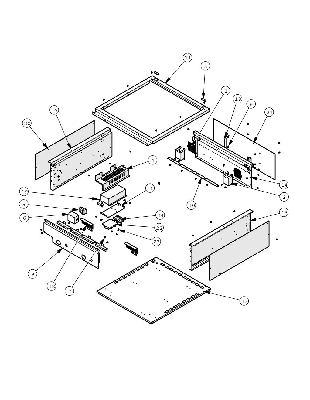 Viking VGBQ53002RE Grill Base parts diagram