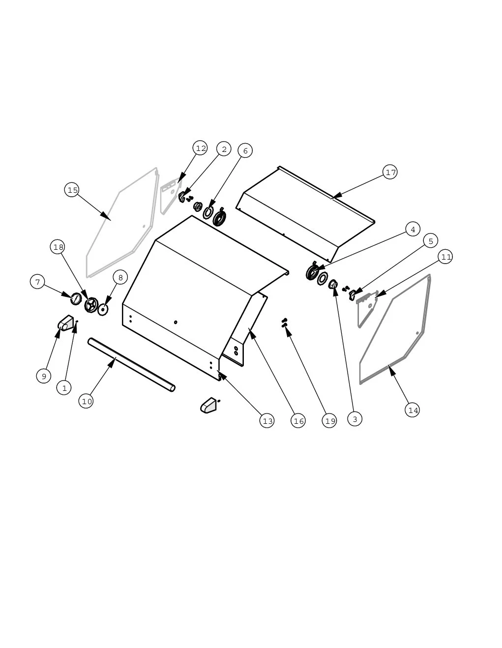 Viking VGBQ53002RE Grill Canopy parts diagram