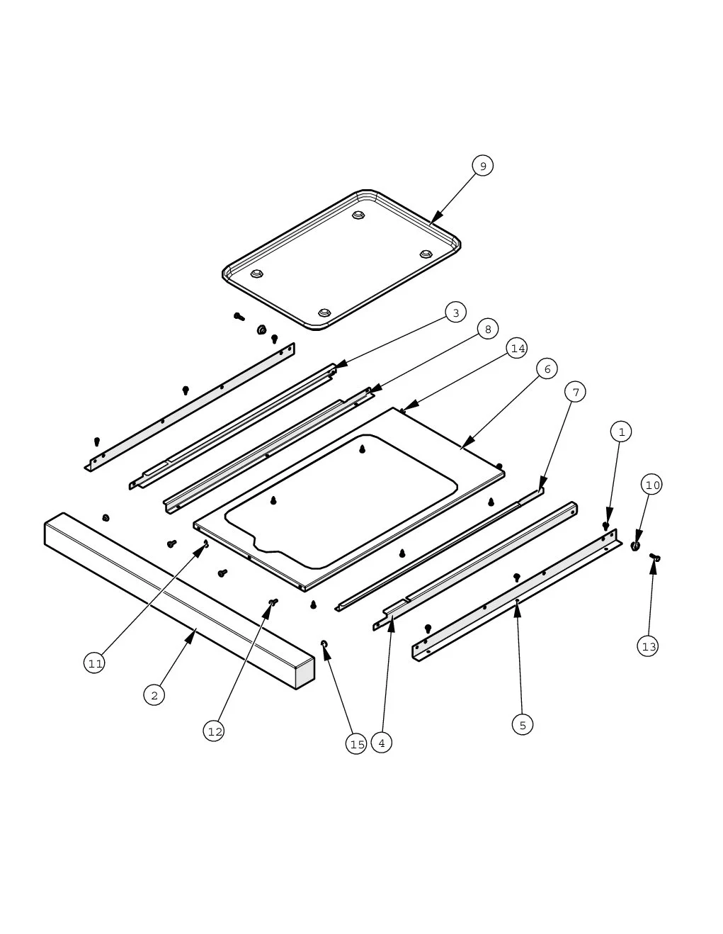 Viking VGBQ53002RE Grill Drip Tray parts diagram