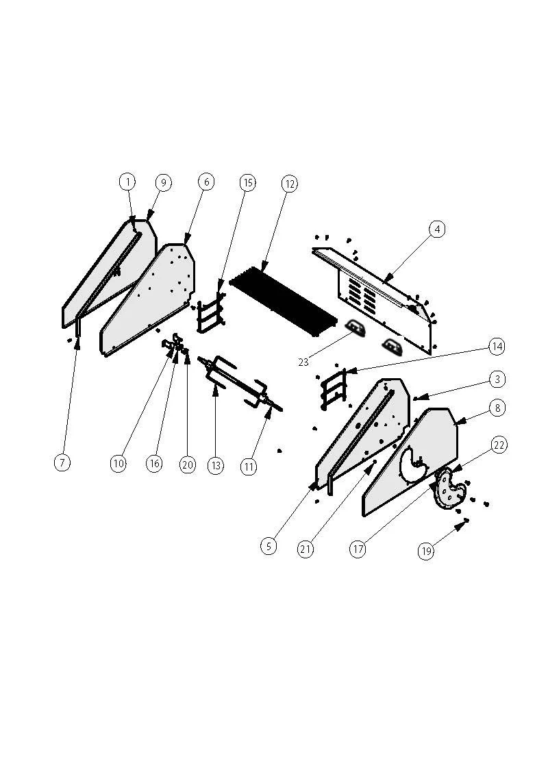 Viking VGBQ53002RE Grill Upper Grill parts diagram
