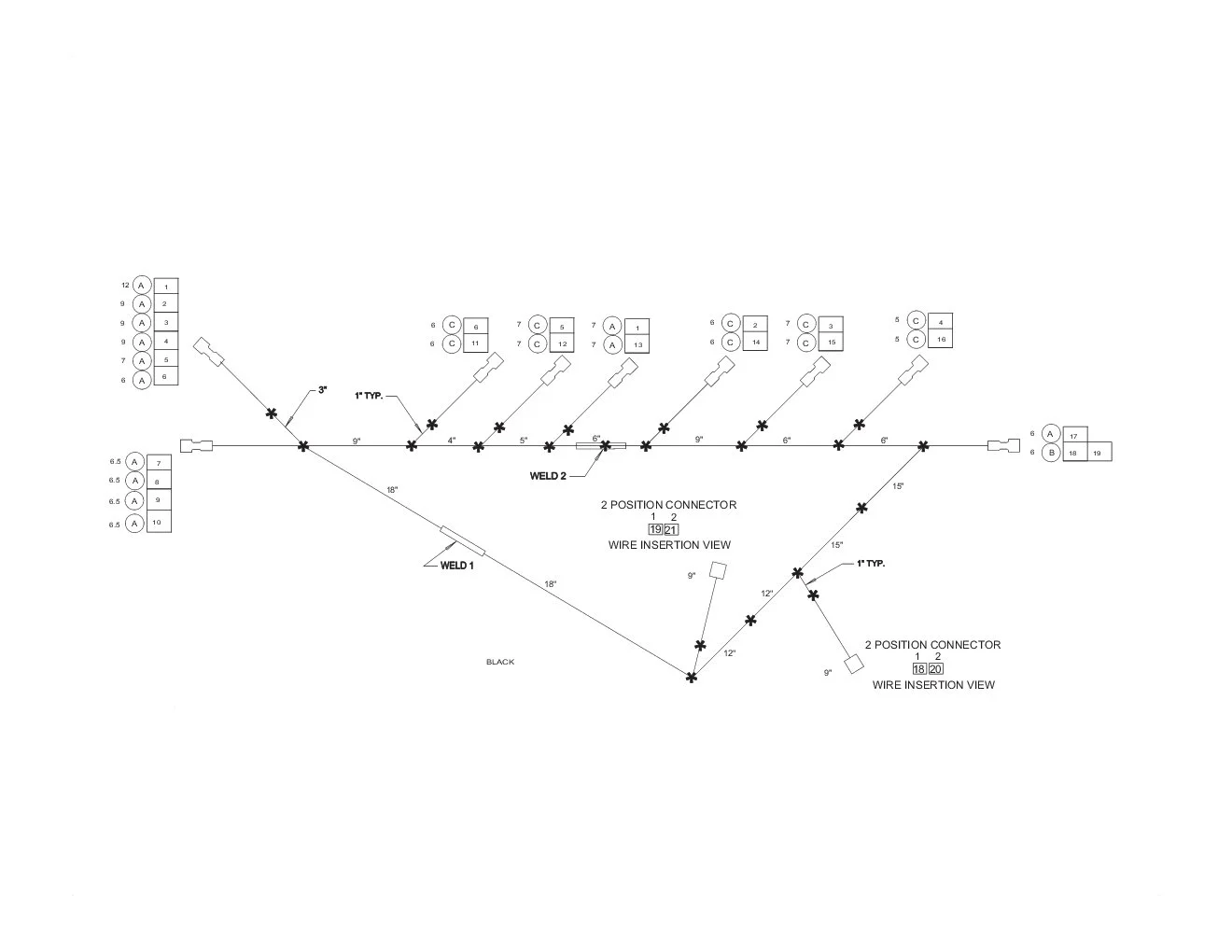 Viking VGBQ4122RE Grill Wiring Harness parts diagram