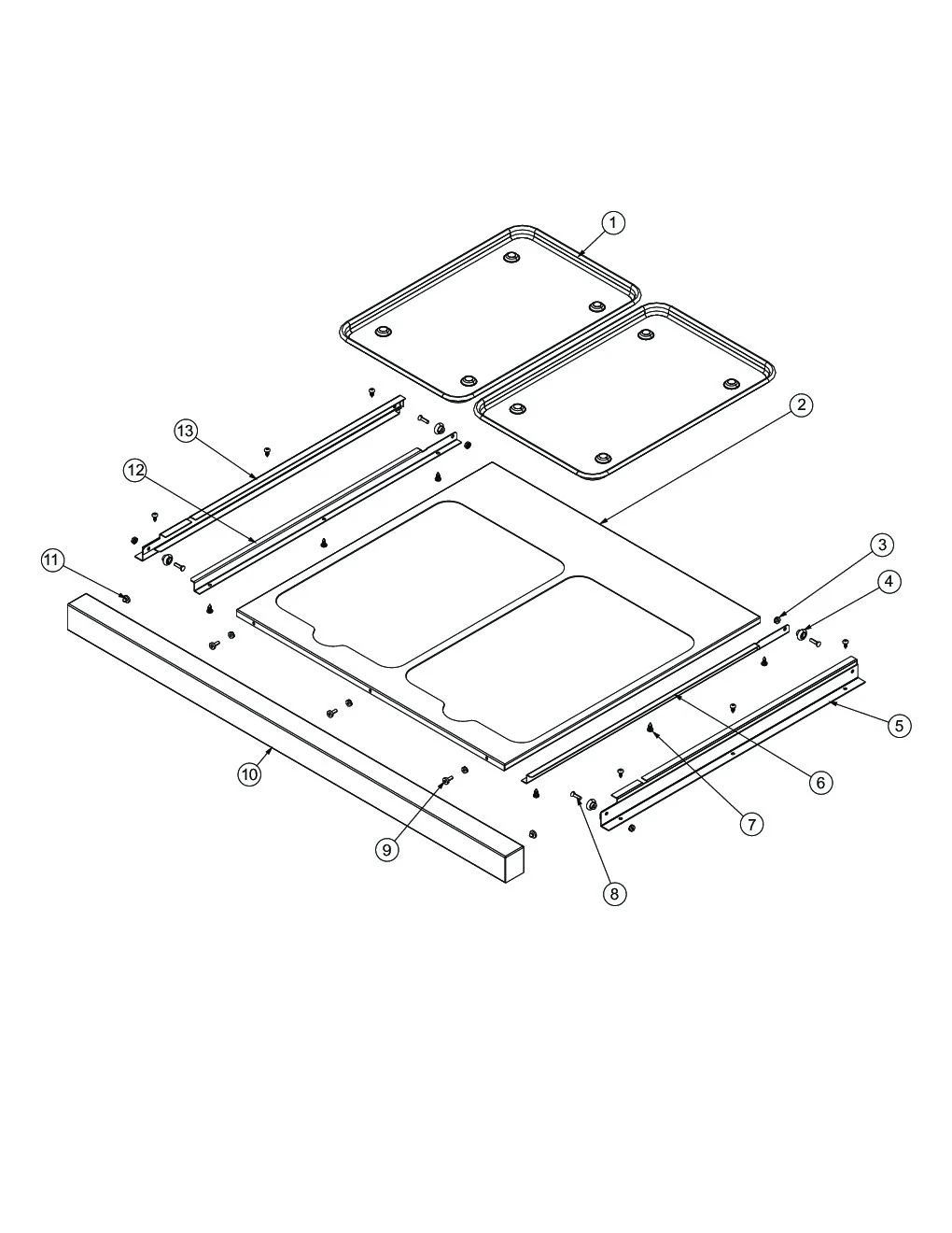 Viking VGBQ4122RE2 Grill Drip Tray parts diagram