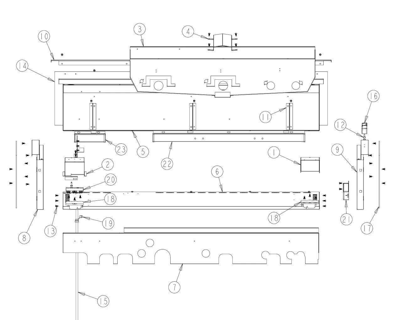 Viking VGBQ5323RE Grill Burner Box Area parts diagram
