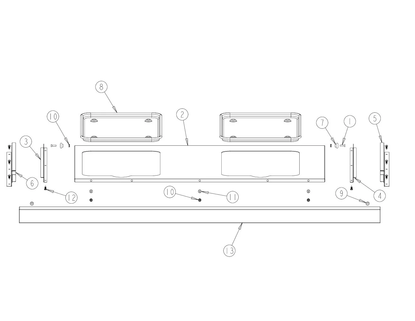Viking VGBQ5323RE Grill Drip Tray parts diagram