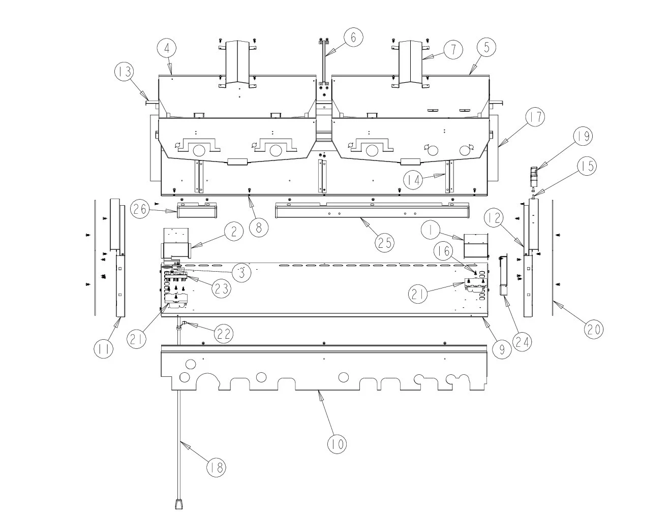 Viking VGBQ5304RE Grill Burner Box Area parts diagram