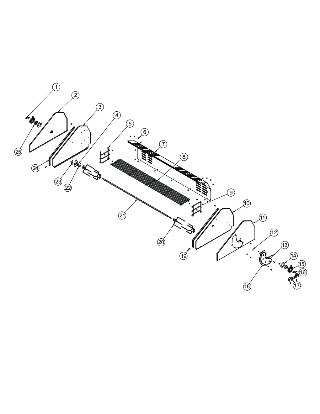Viking VGBQ5304RE2 Grill Upper Grille Area parts diagram
