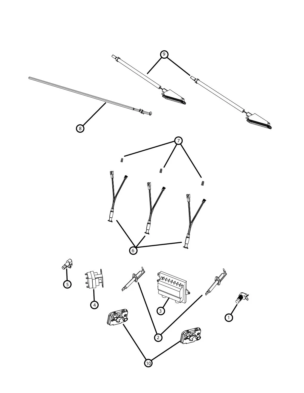 Viking VGBQ53024 Grill Electrical parts diagram