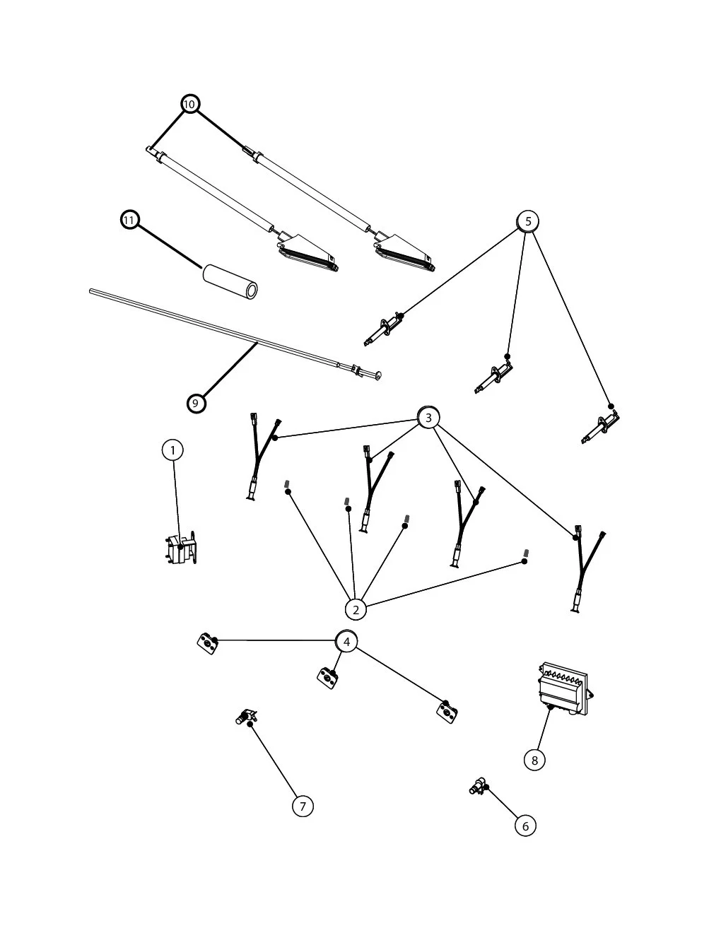 Viking VGBQ53624 Grill Electrical parts diagram