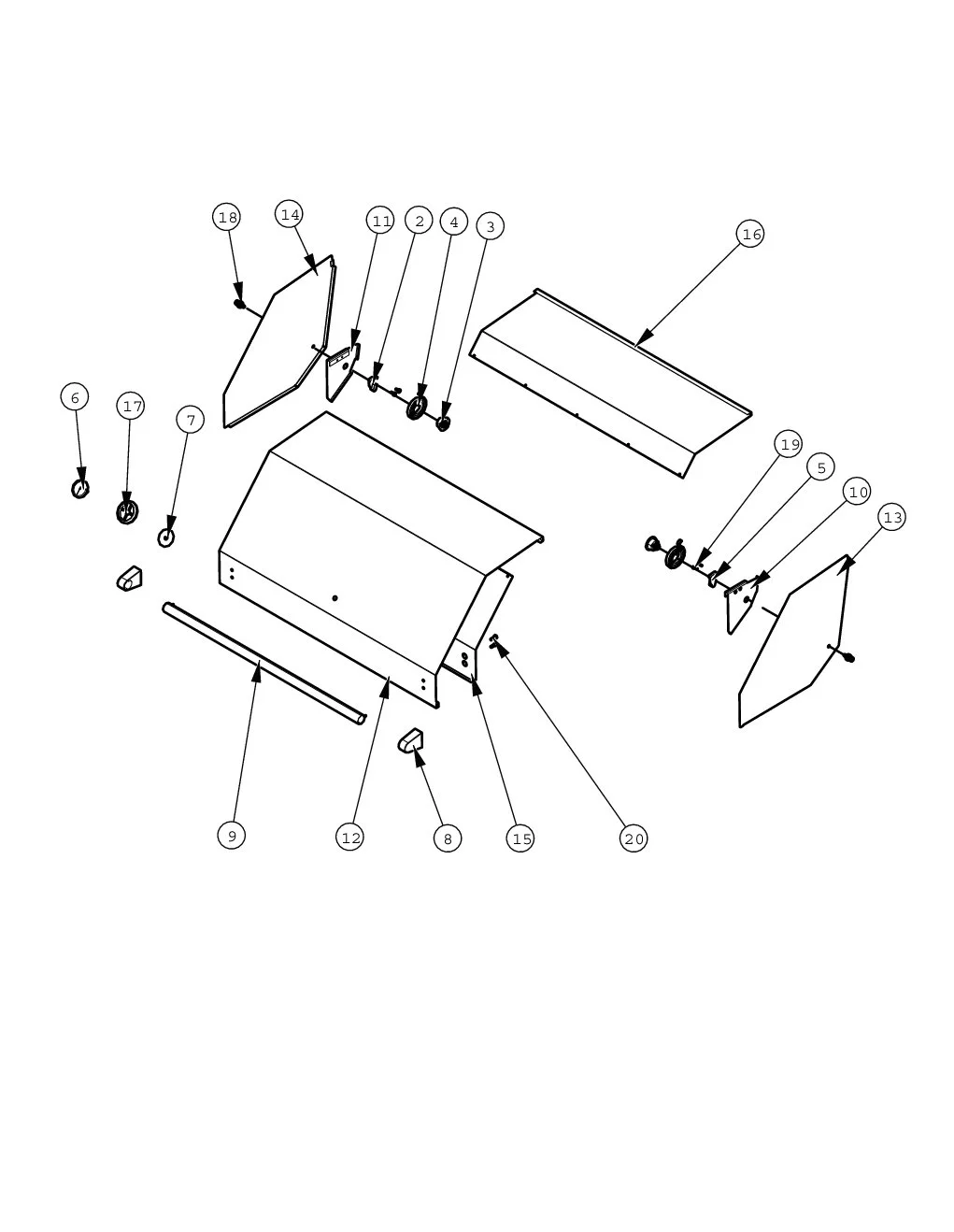 Viking VGBQ54203RE Grill Canopy parts diagram
